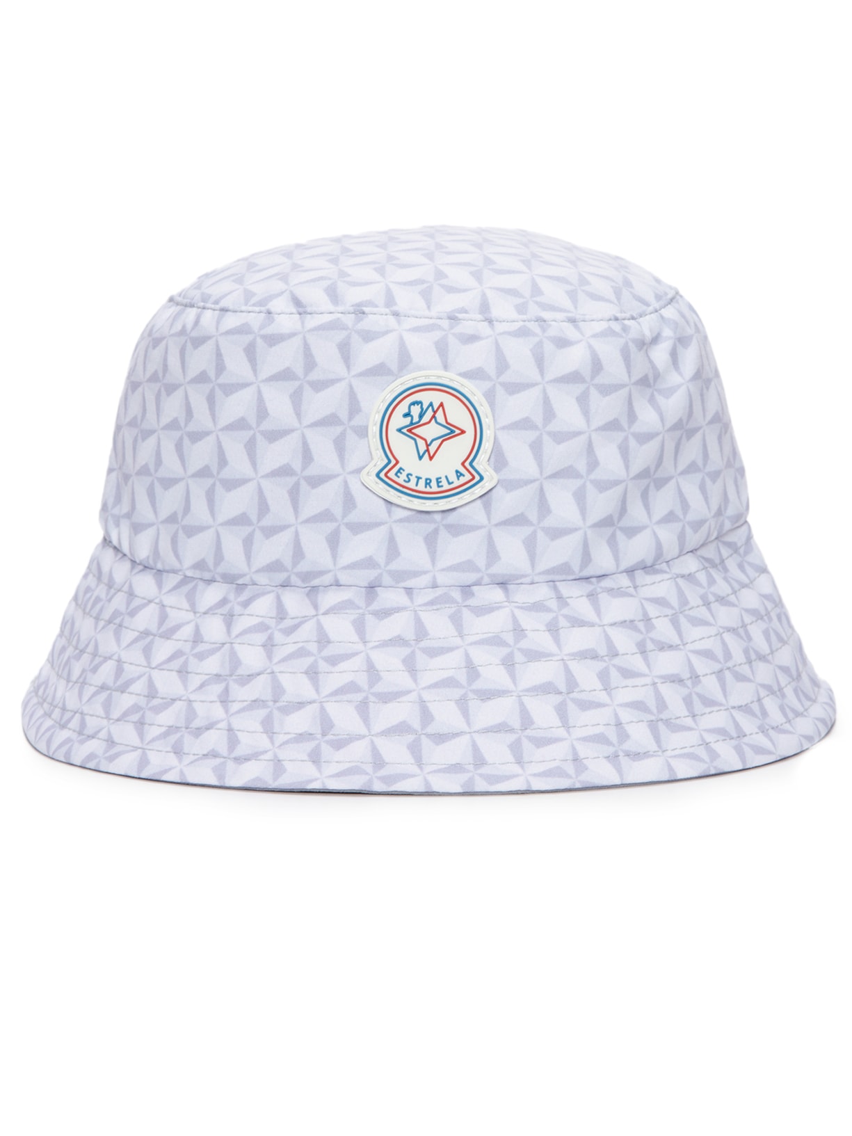 Chapéu Masculino Bucket Estrela Patch Emborrachado - Cinza