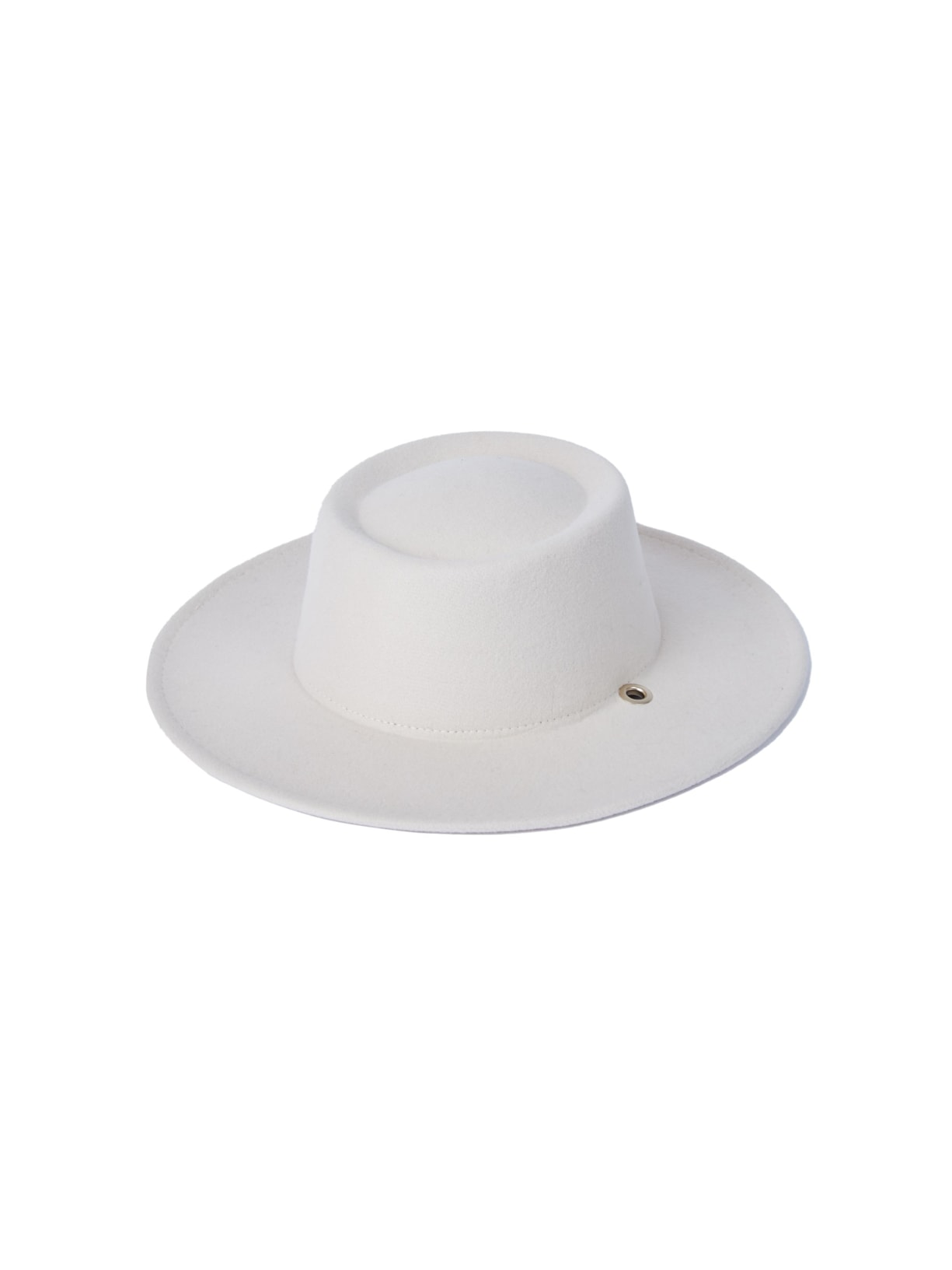 Chapéu Palheta Com Corrente Removível Off White Âmmbar