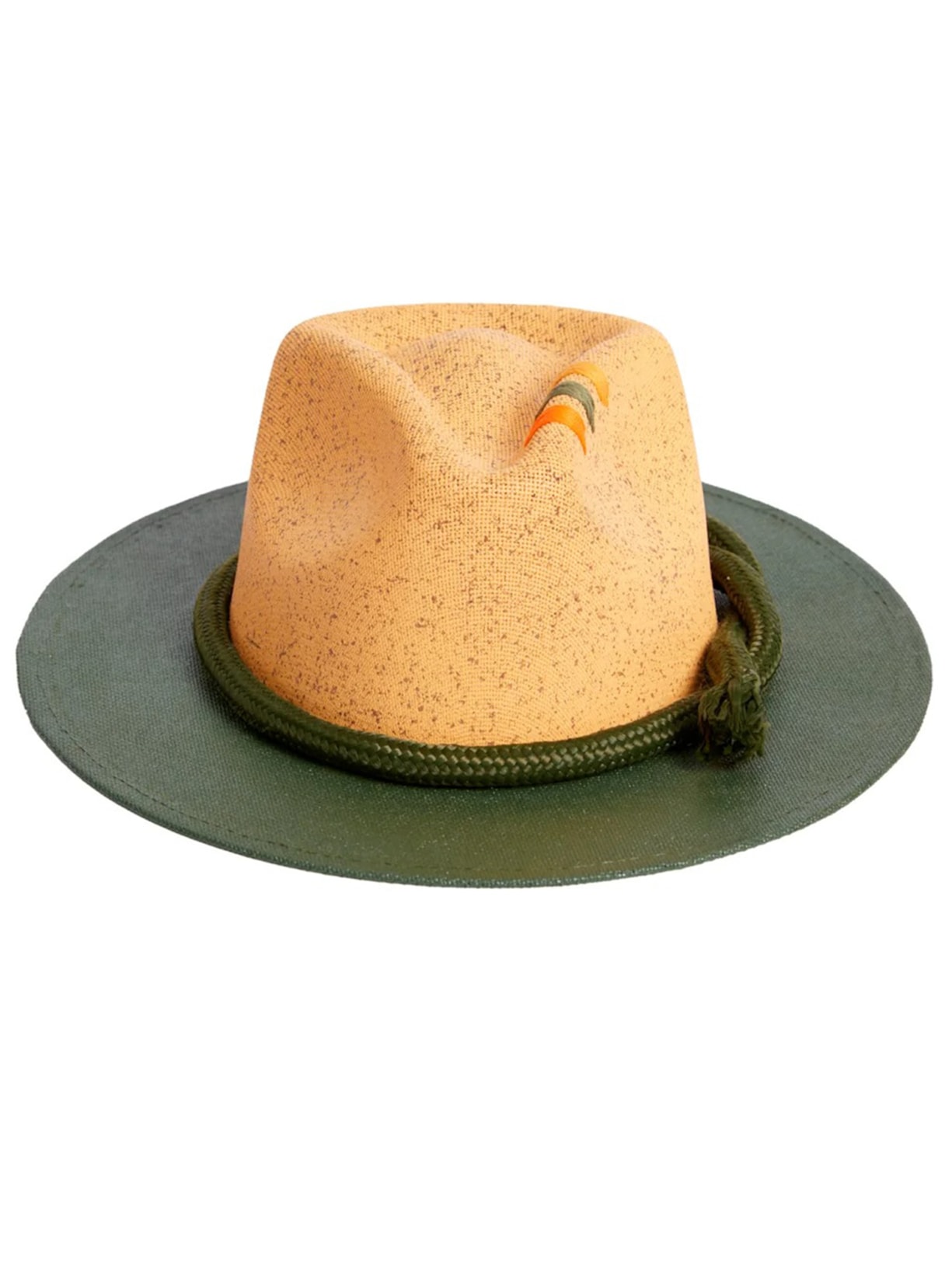 Chapéu Panamá Com Aba Contrastante E Corda Náutica - Verde