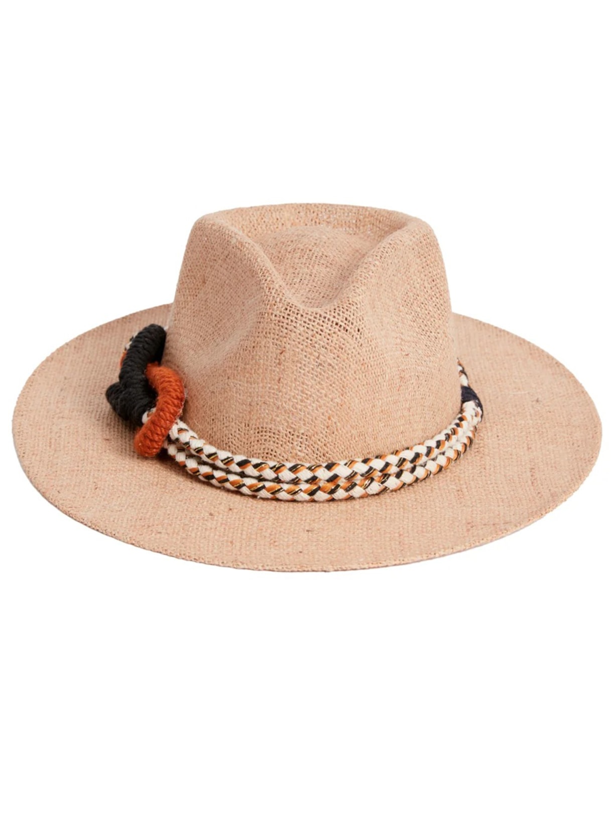 Chapéu Panamá Com Corda Tricolor - Natural