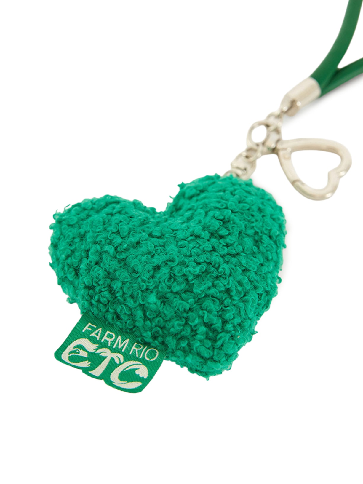 Chaveiro Feminino Coração Chenile – Verde Farm Etc