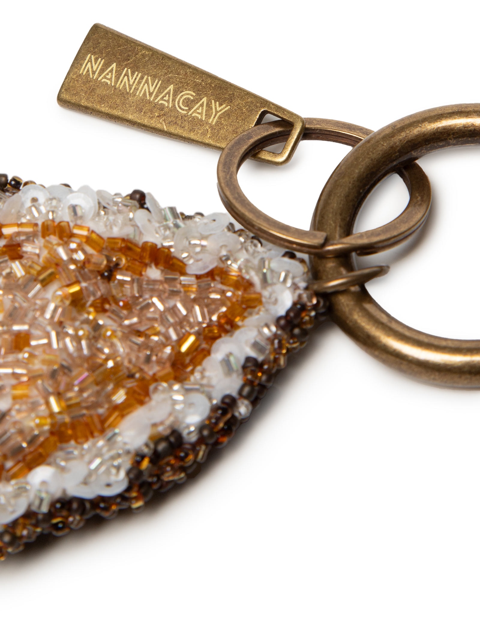 Nannacay - Chaveiro Feminino Ostra Charm - Dourado