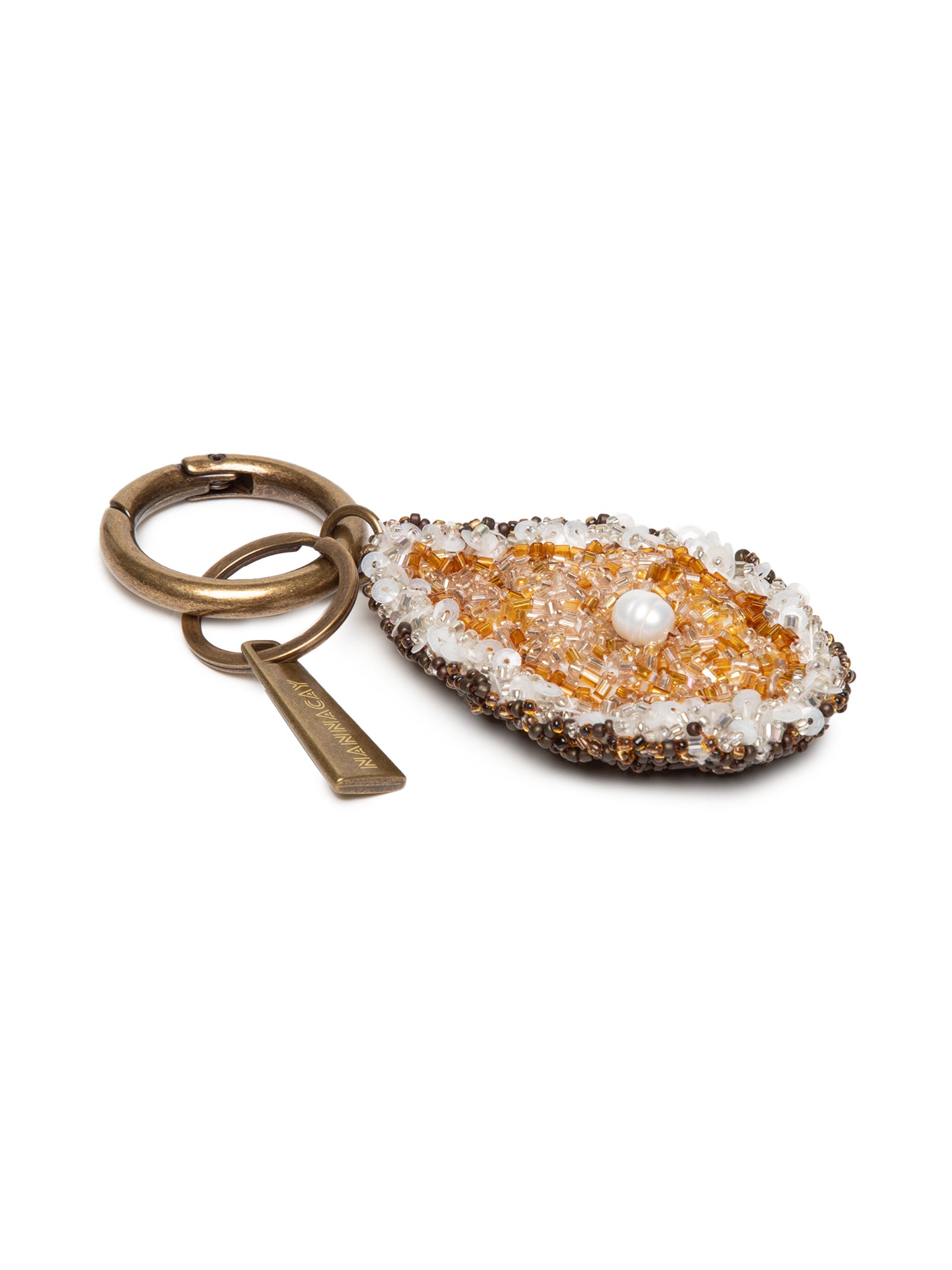 Nannacay - Chaveiro Feminino Ostra Charm - Dourado