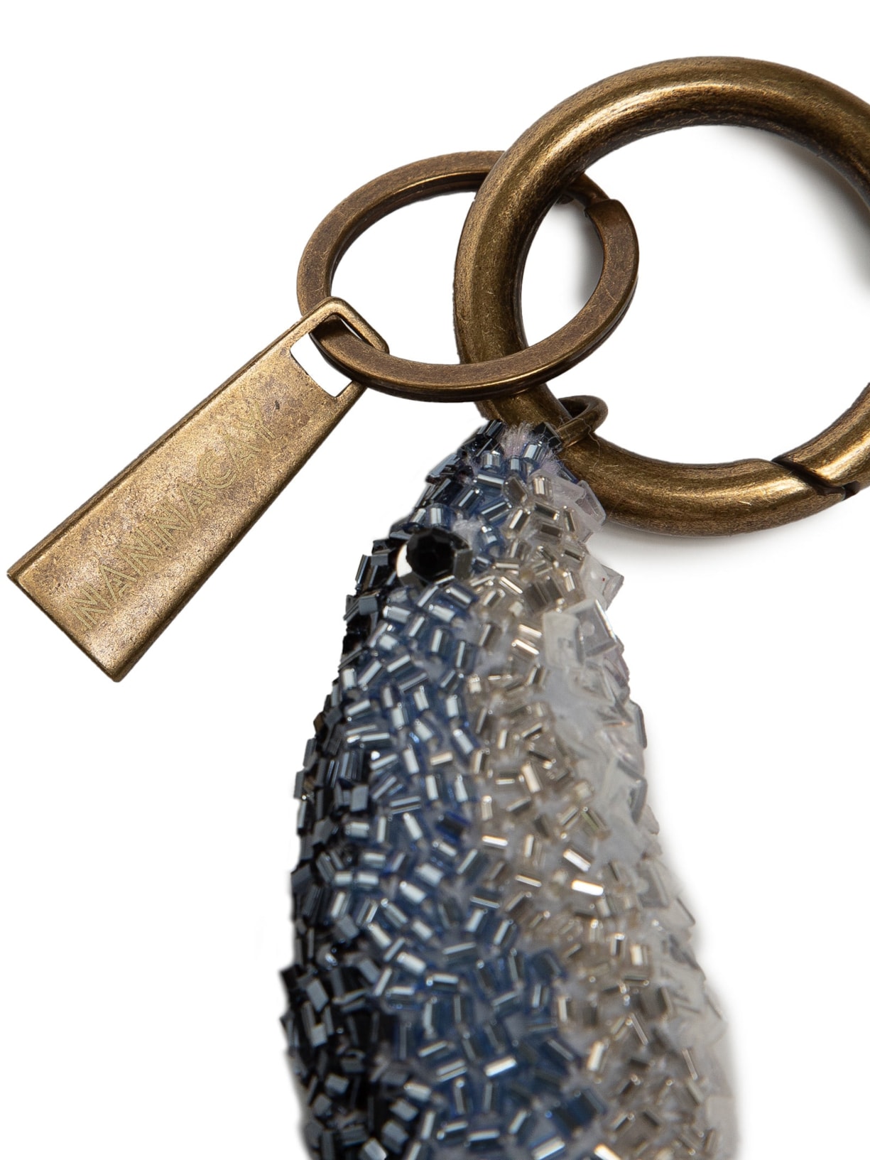 Chaveiro Feminino Sardinha Charm Prateado Nannacay