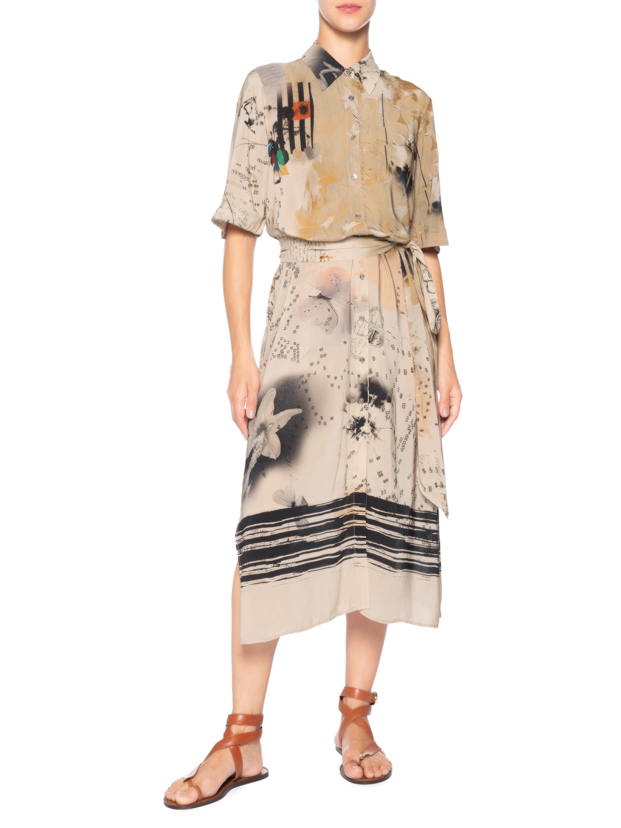 Chemise Carta Bege Animale