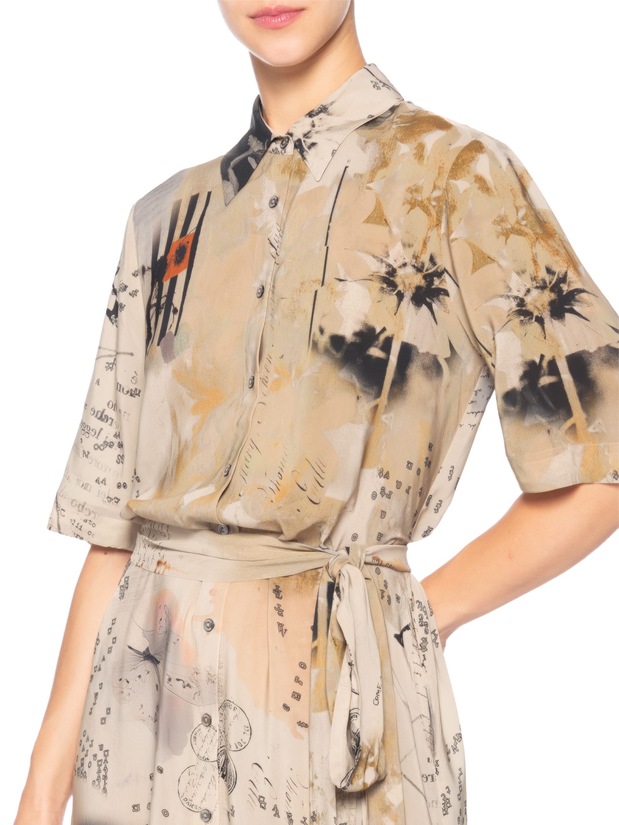 Chemise Carta Bege Animale