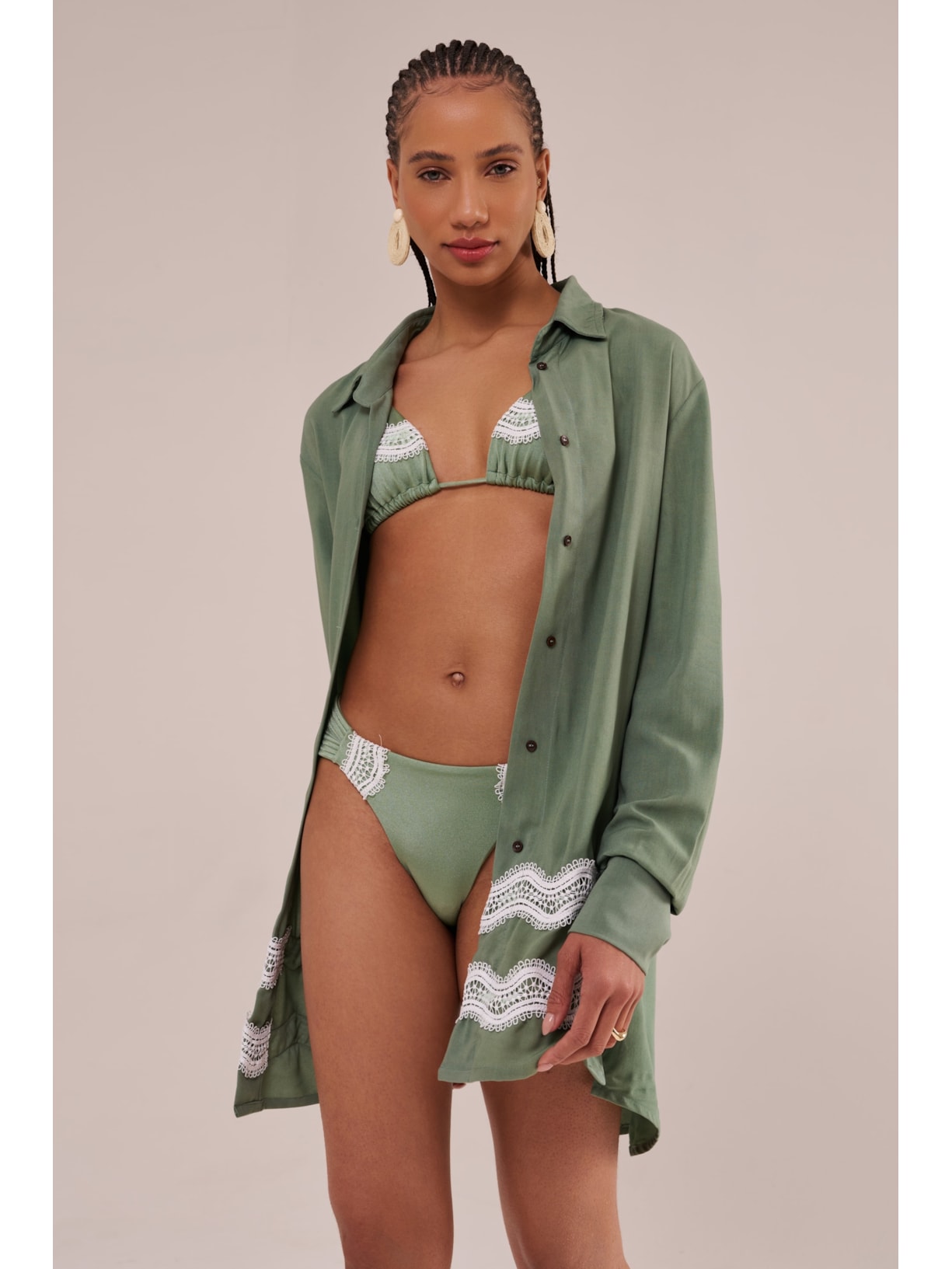 chemise com guipuire paraty Suntime