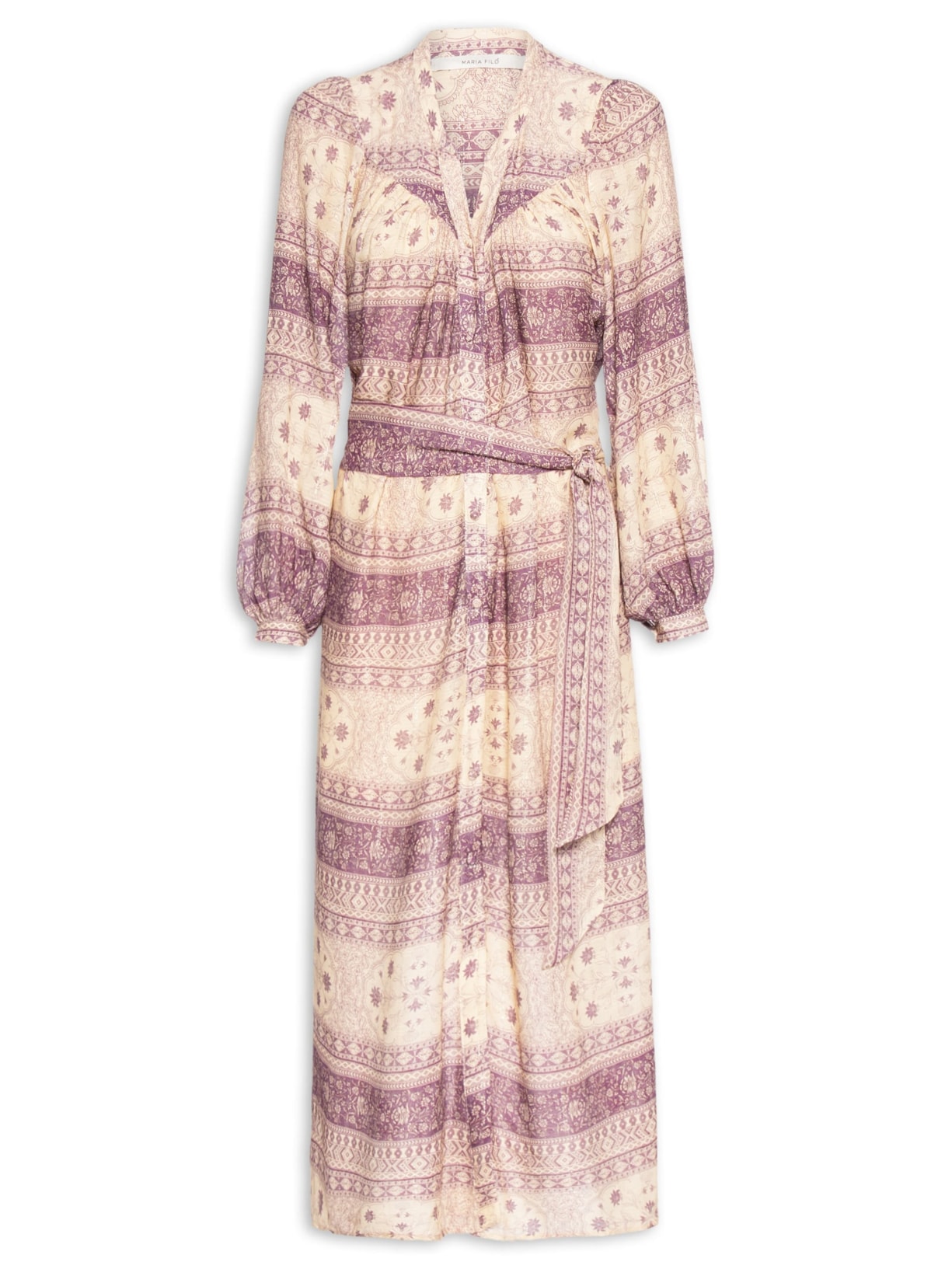 Chemise Estampa Hera Agata Roxo Maria Filó