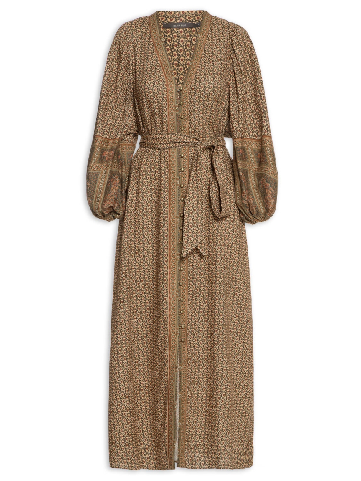 Chemise Estampa Yve Liberty - Marrom