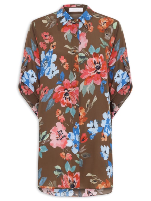 Chemise Feminina Básica - Marrom