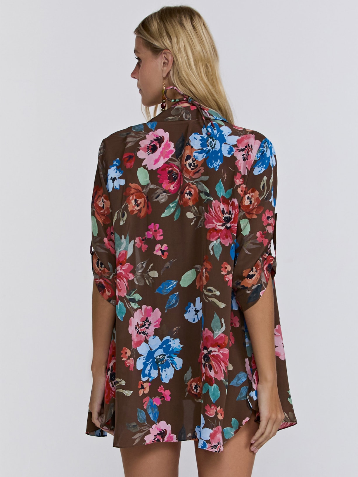 Chemise Feminina Básica Marrom Triya