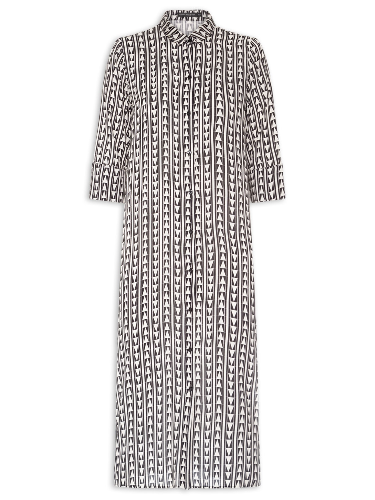 Chemise Feminina Fendas Preto Lenny Niemeyer