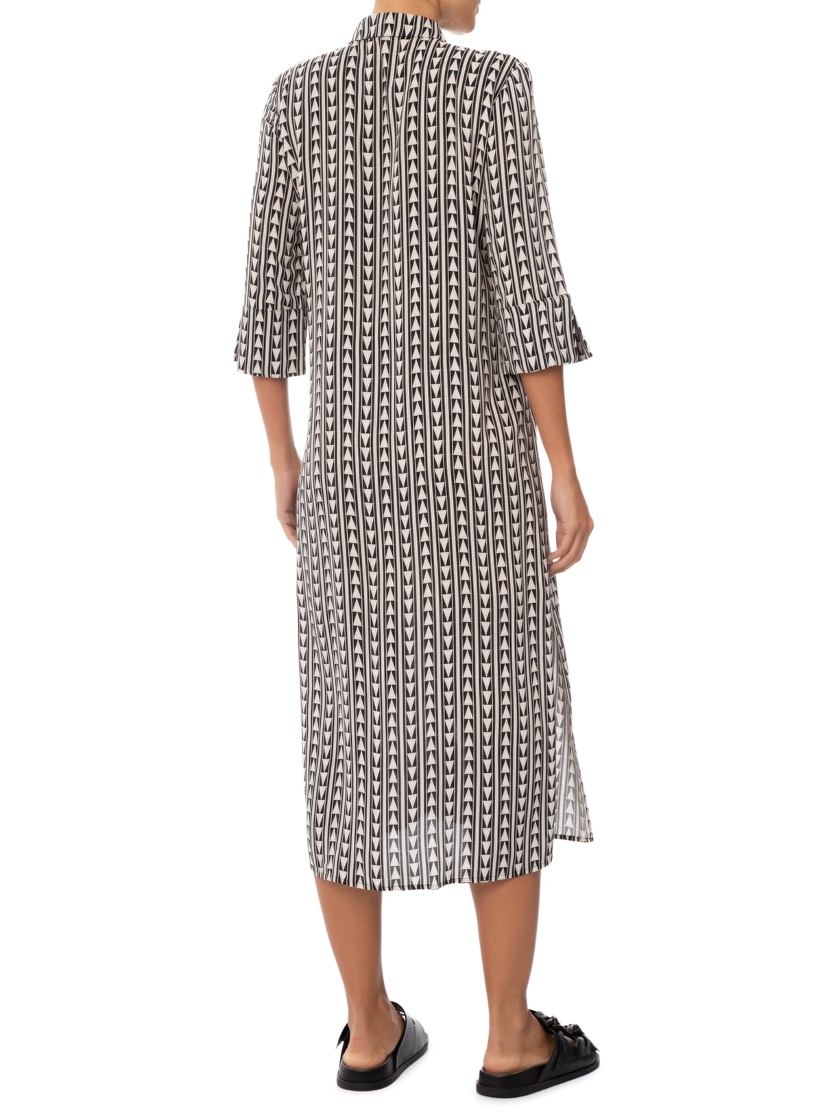 Chemise Feminina Fendas Preto Lenny Niemeyer