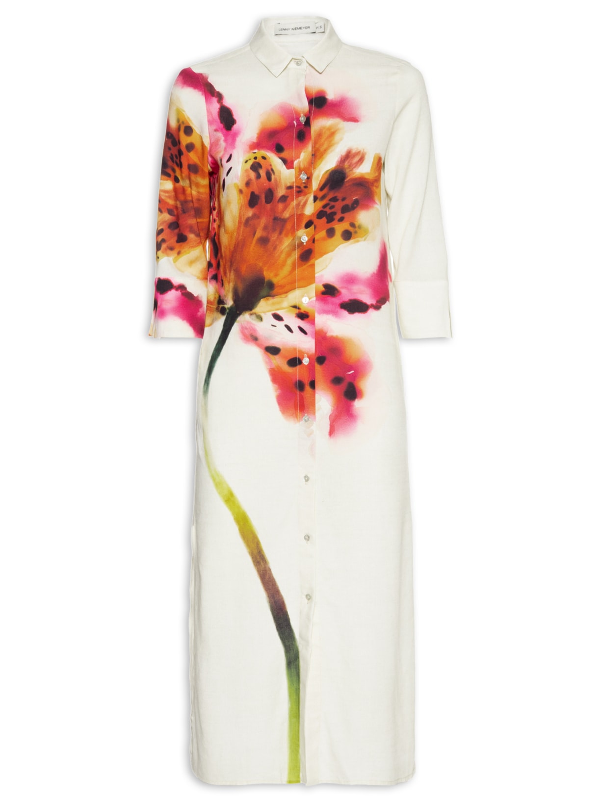 Chemise Feminina Fendas Rosa Lenny Niemeyer