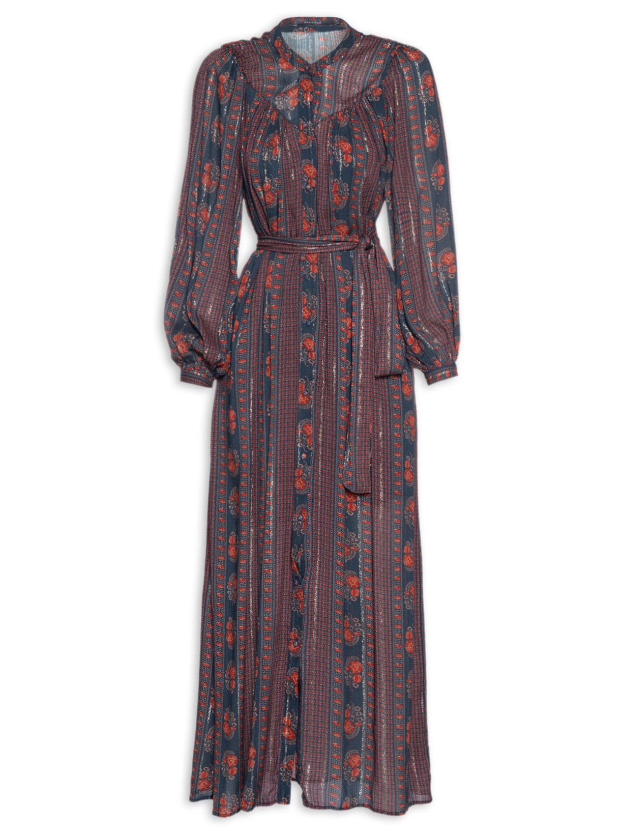 Chemise Feminino Estampa Sari - Azul