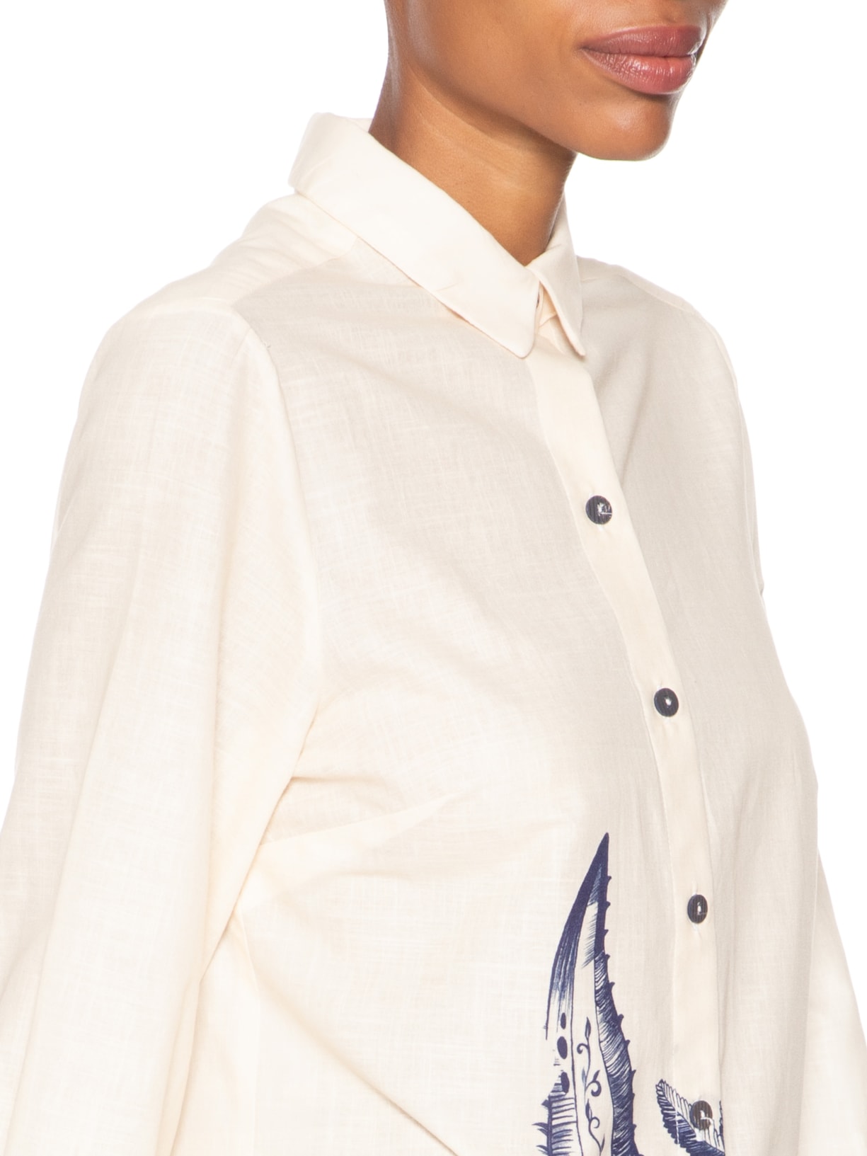 Chemise Feminino Mar De Estrelas Off White Farm Praia