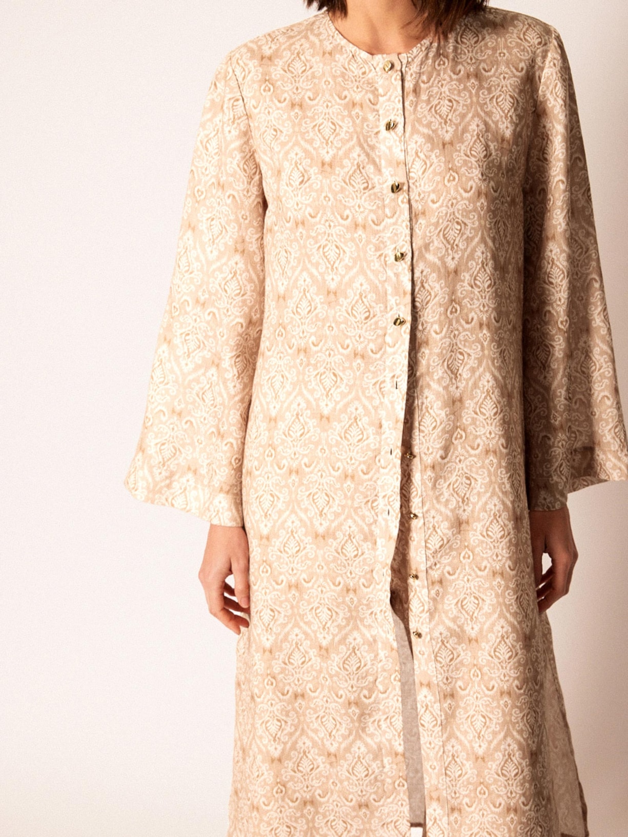 Chemise Feminino Shanti Bege Mixed