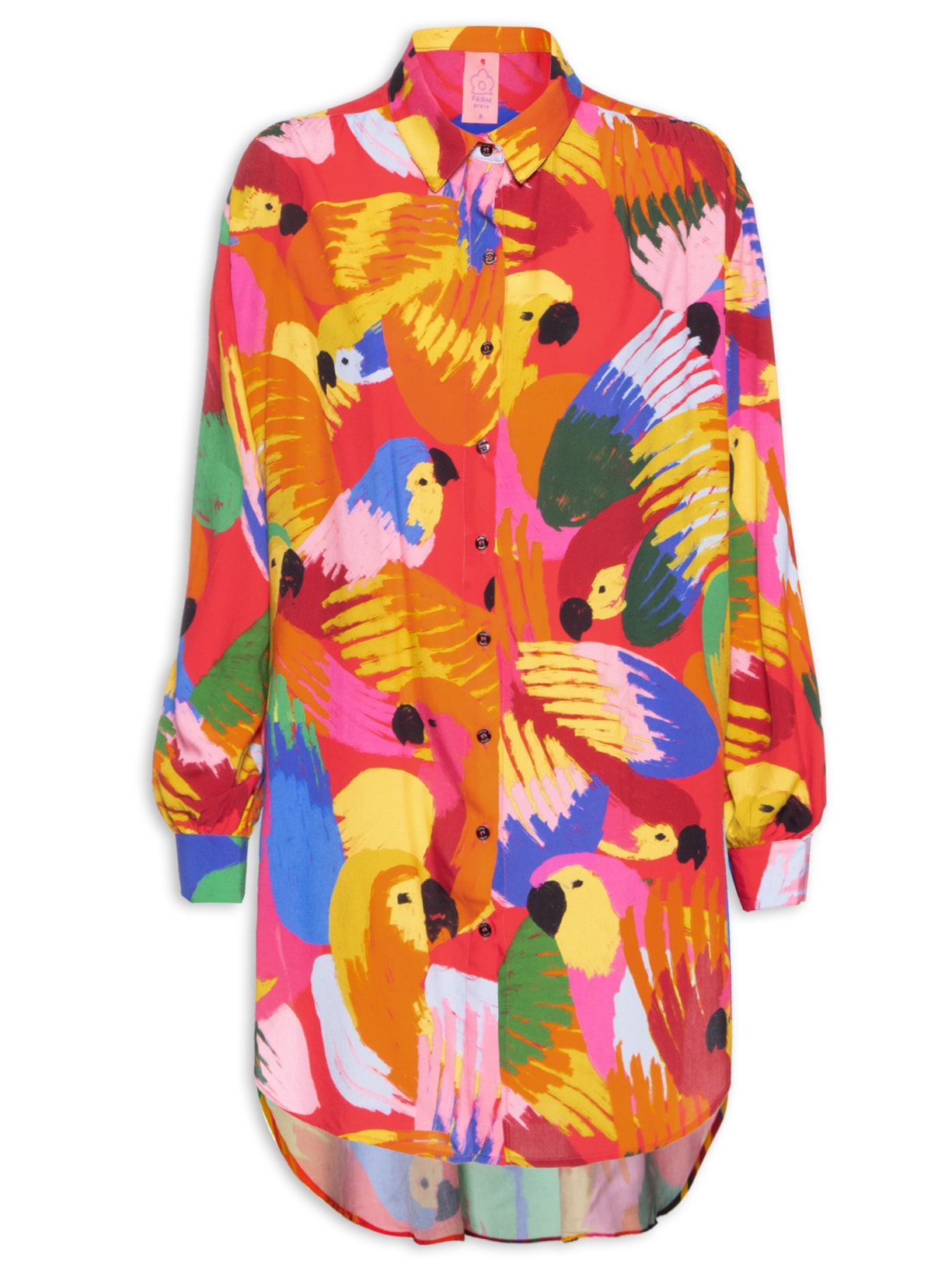 Chemise Festa Das Araras - Laranja