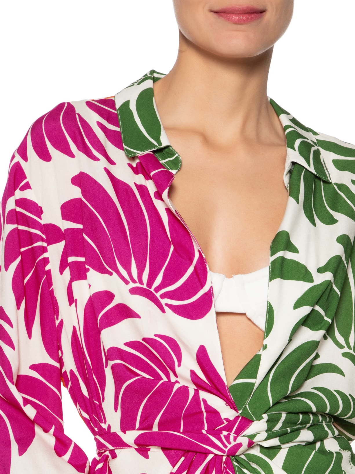 Chemise Vôo de Banana Rosa Farm Praia