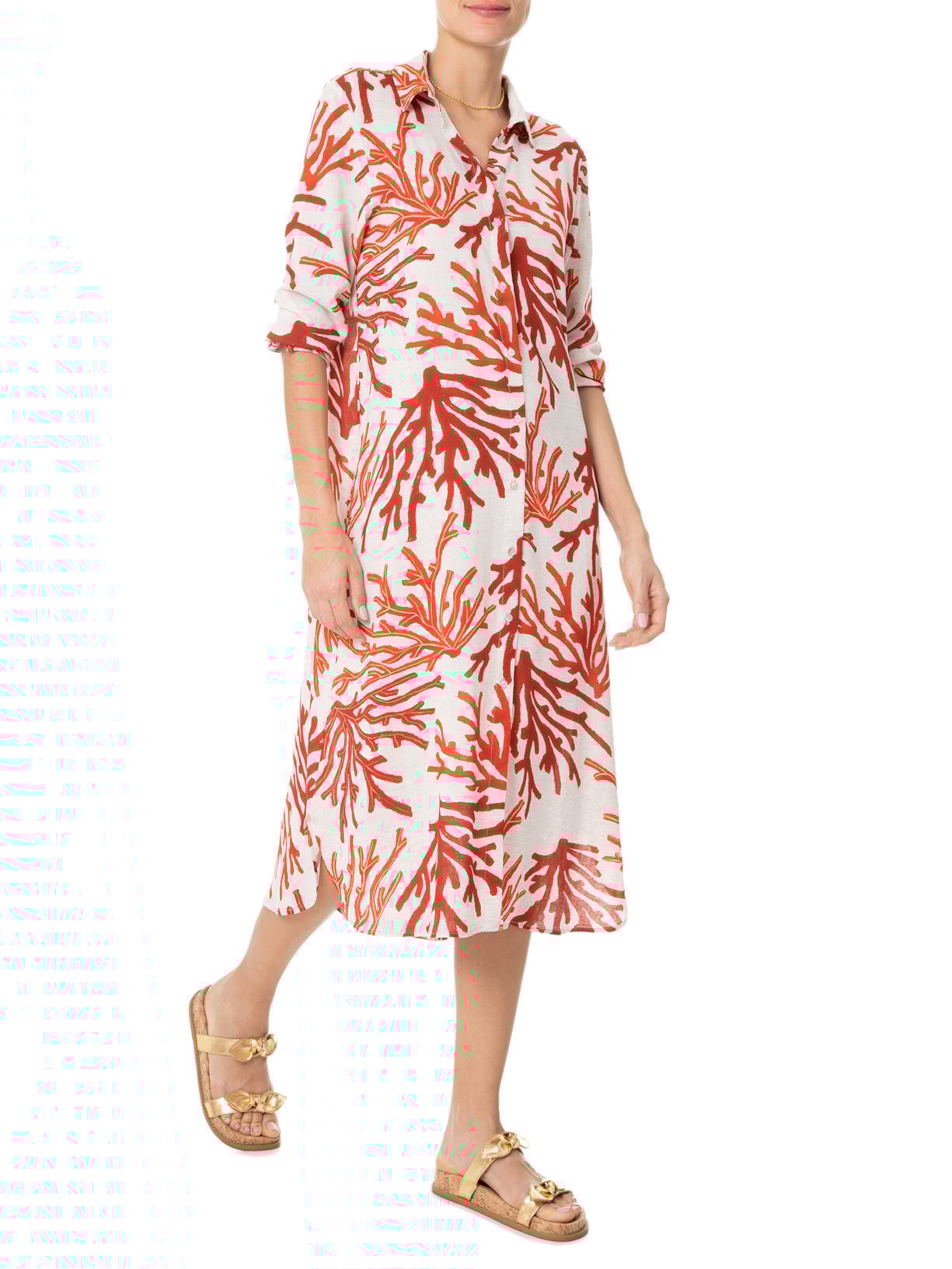 Chemisier Barra Arredondada Vermelho Lenny Niemeyer