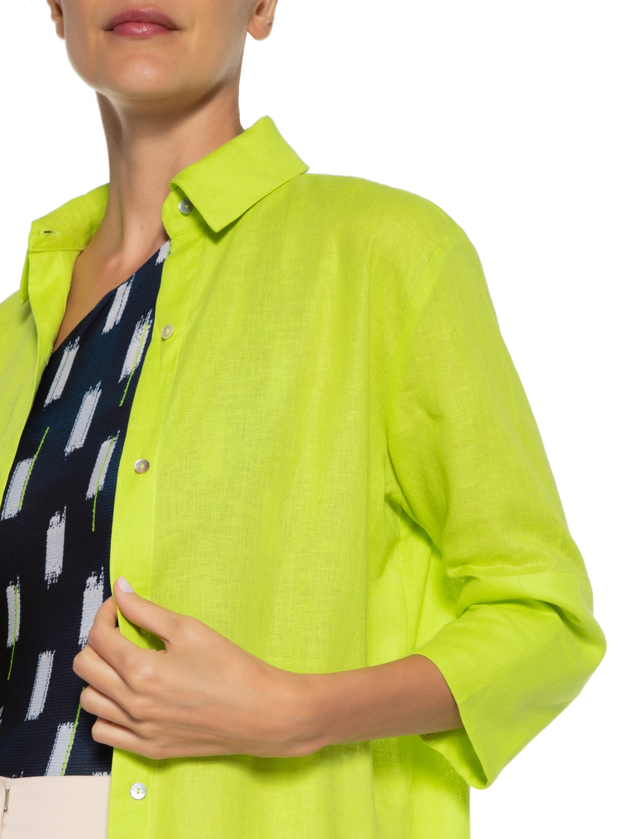 Chemisier Feminina Básica Fraldado Verde Lenny Niemeyer