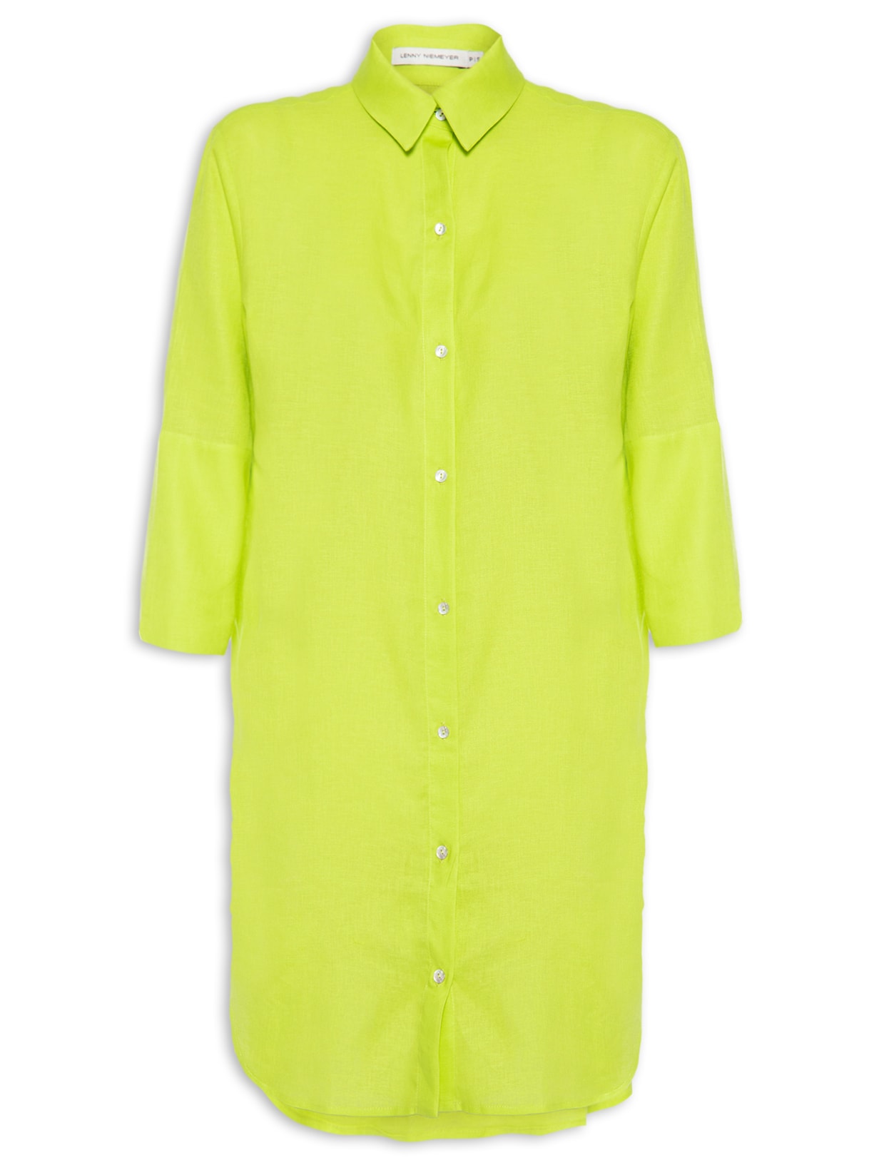 Chemisier Feminina Básica Fraldado Verde Lenny Niemeyer