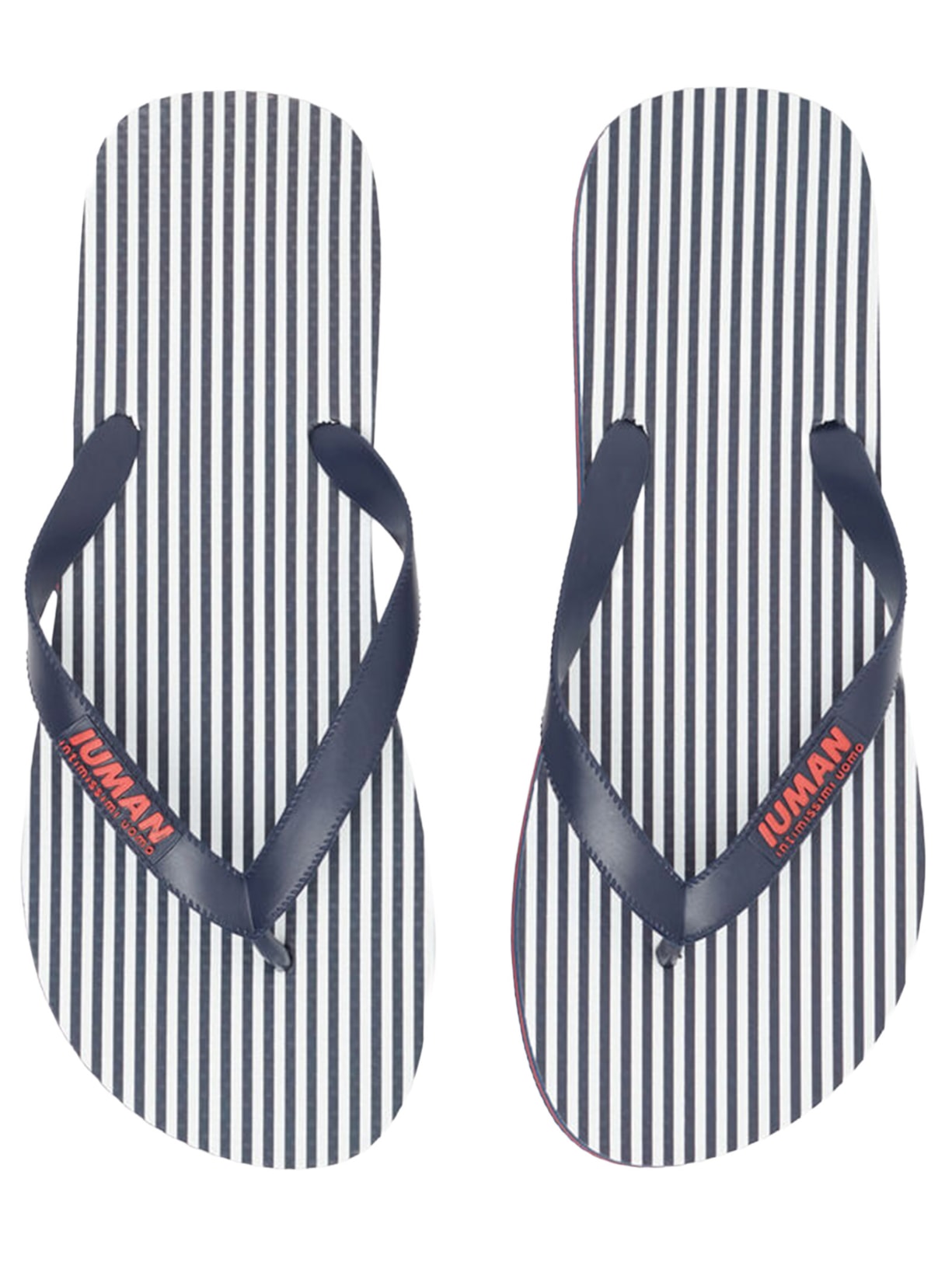 Chinelo De Dedo Listrado - Azul