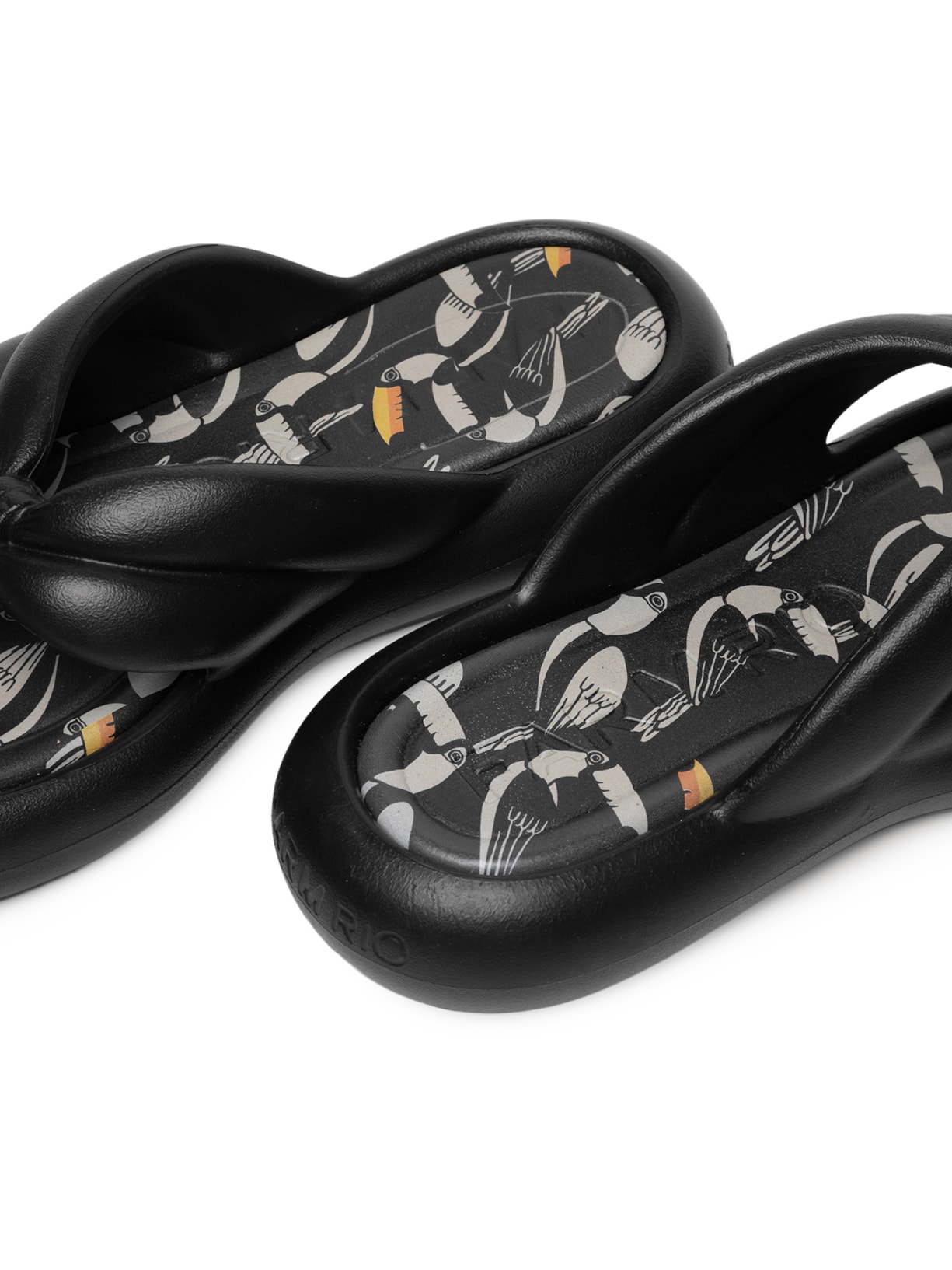 Chinelo Feminino Eva Preto Farm Rio