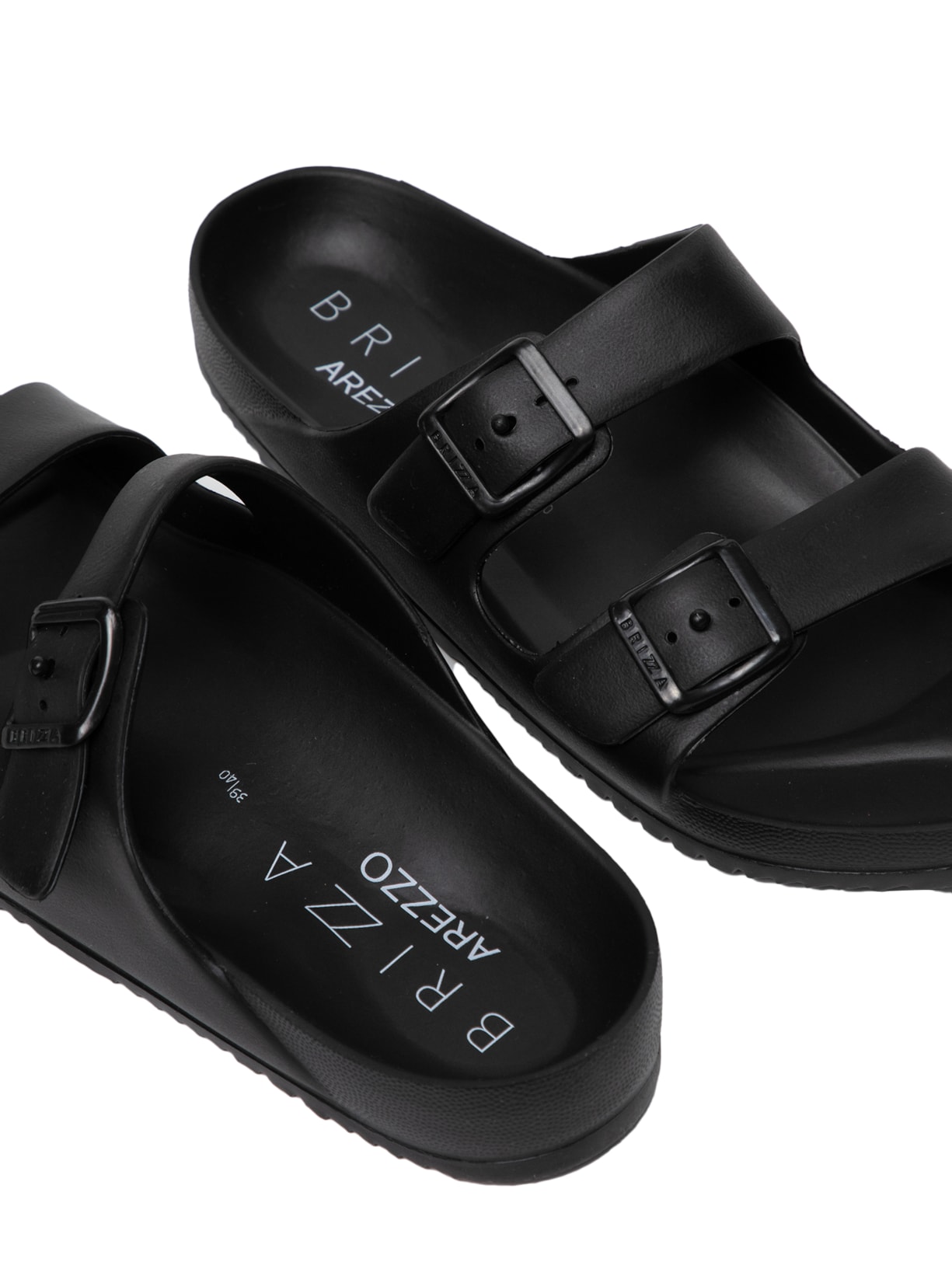 Chinelo Feminino Flatform Tiras Preto Brizza Arezzo