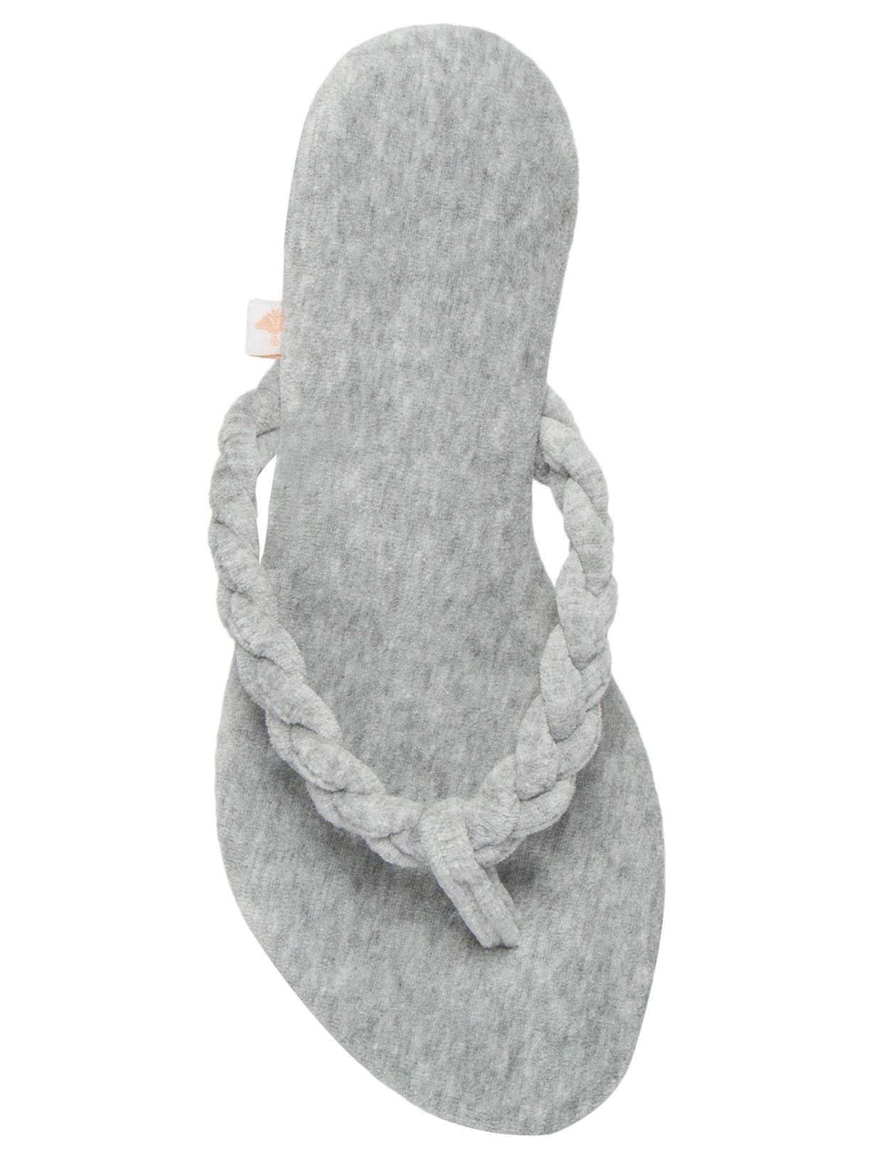 Chinelo Feminino Flip Flo Tira Trançada Cinza Jogê