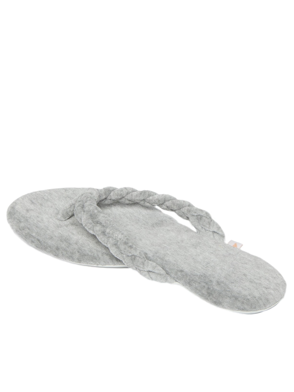 Chinelo Feminino Flip Flo Tira Trançada Cinza Jogê