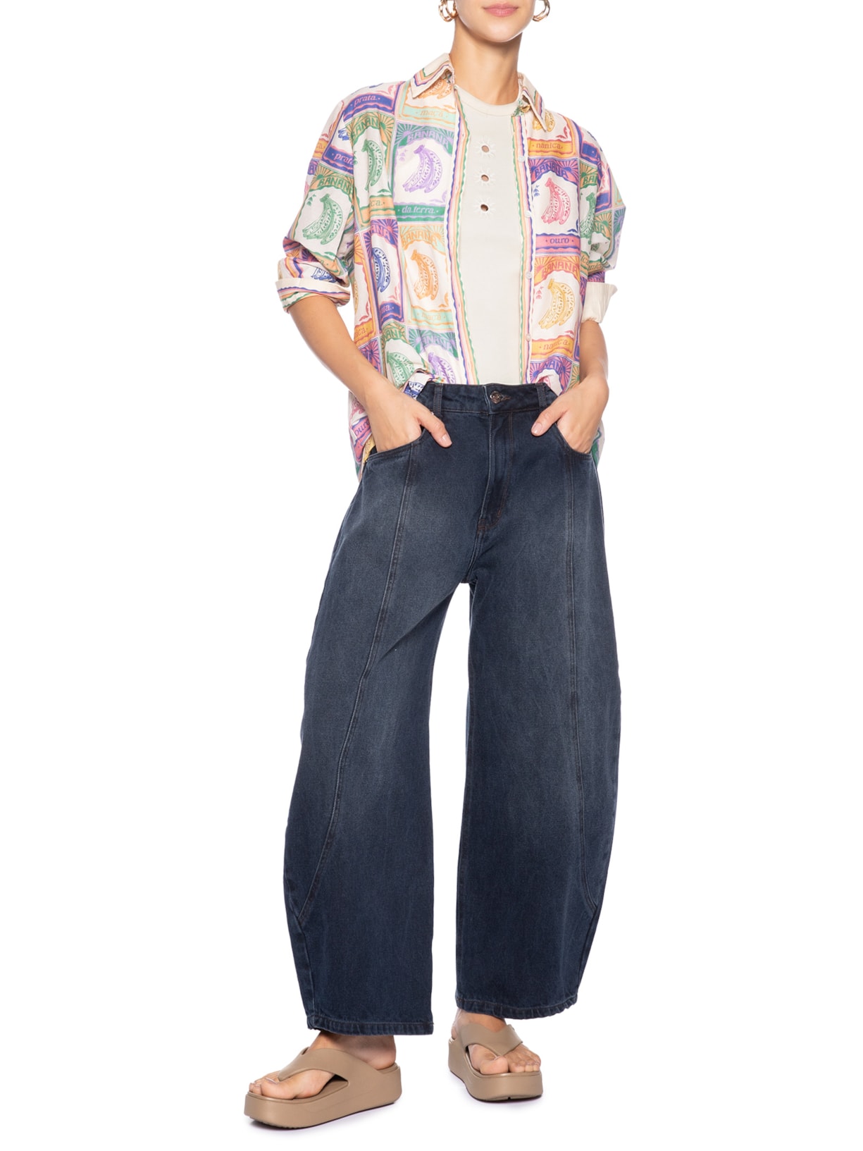 Chinelo Feminino Getaway Platform Flip Marrom Crocs