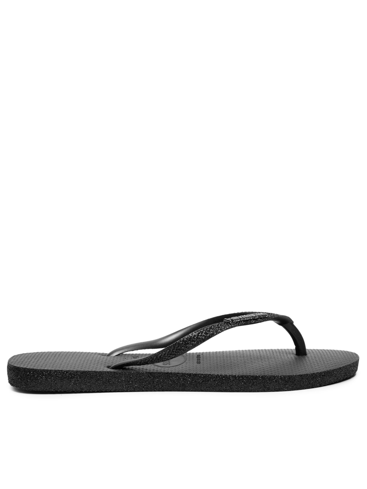 Chinelo Feminino Slim Sparkle Me - Preto