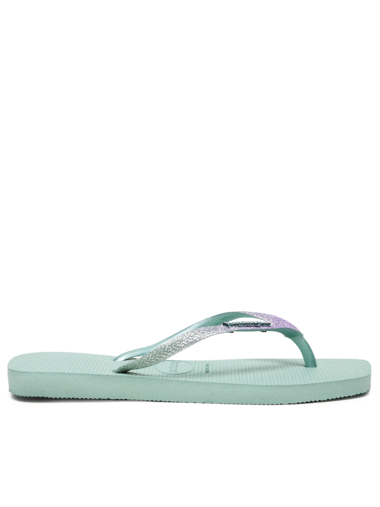 Chinelo Feminino Slim Square Gliter - Verde