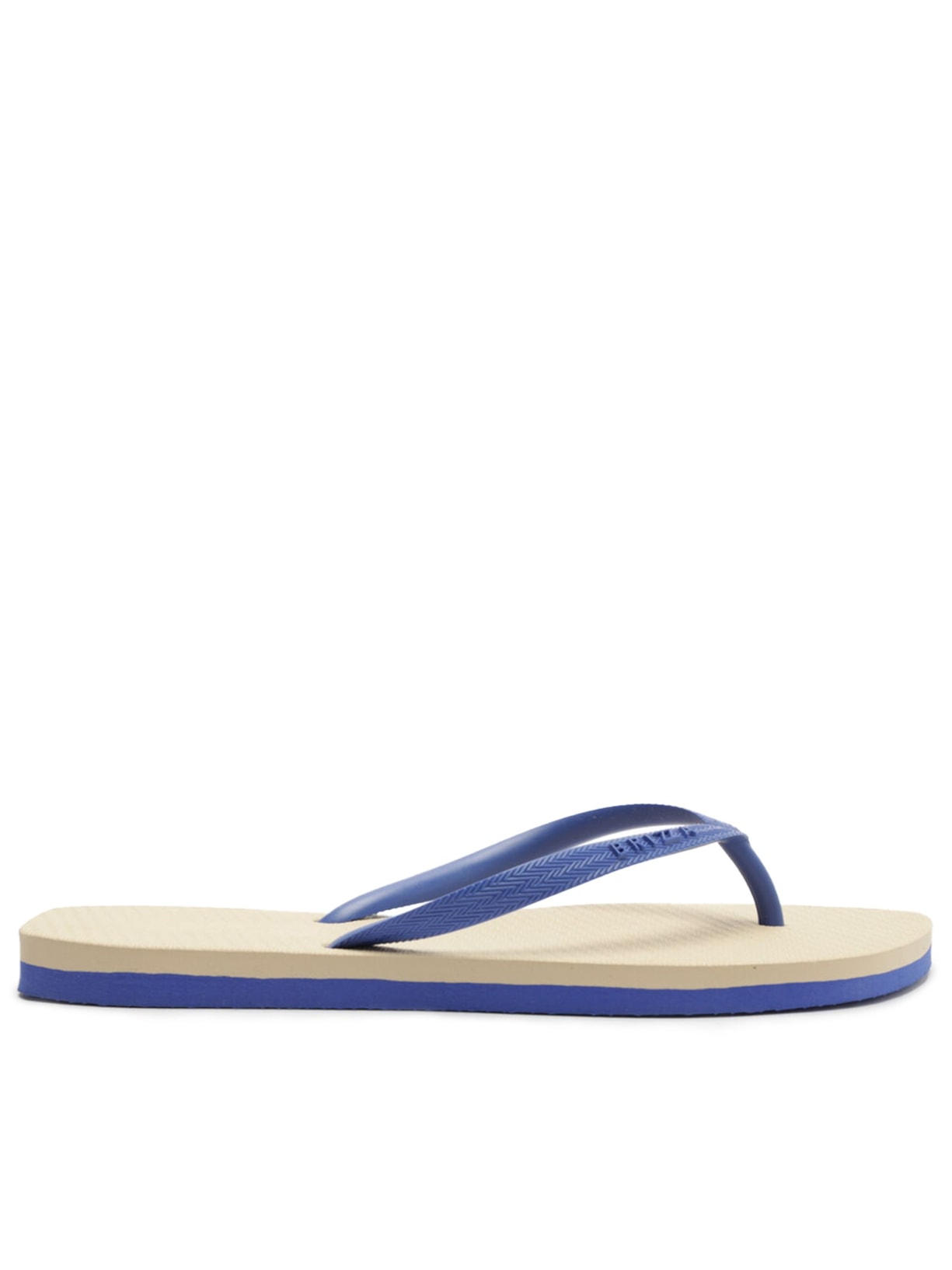 Chinelo Feminino Tira Texturizada Logo - Azul