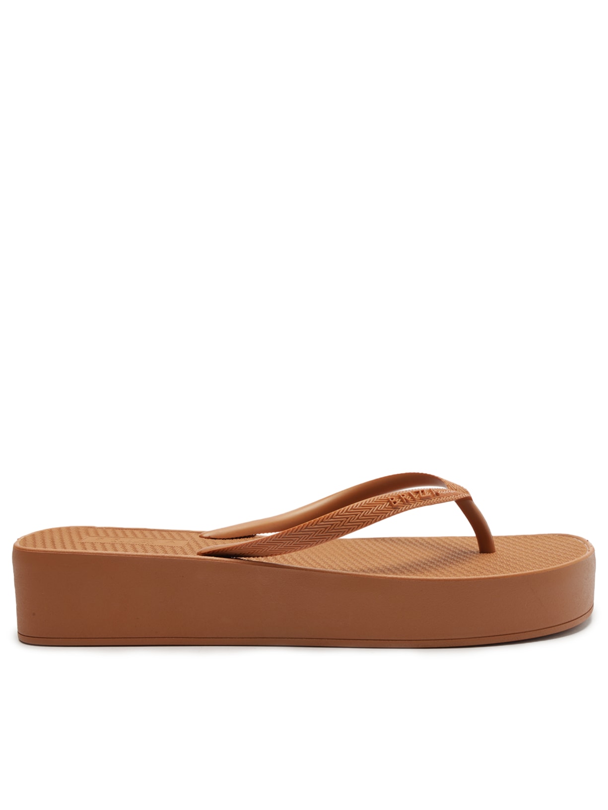 Chinelo Feminino Tira Texturizada - Marrom