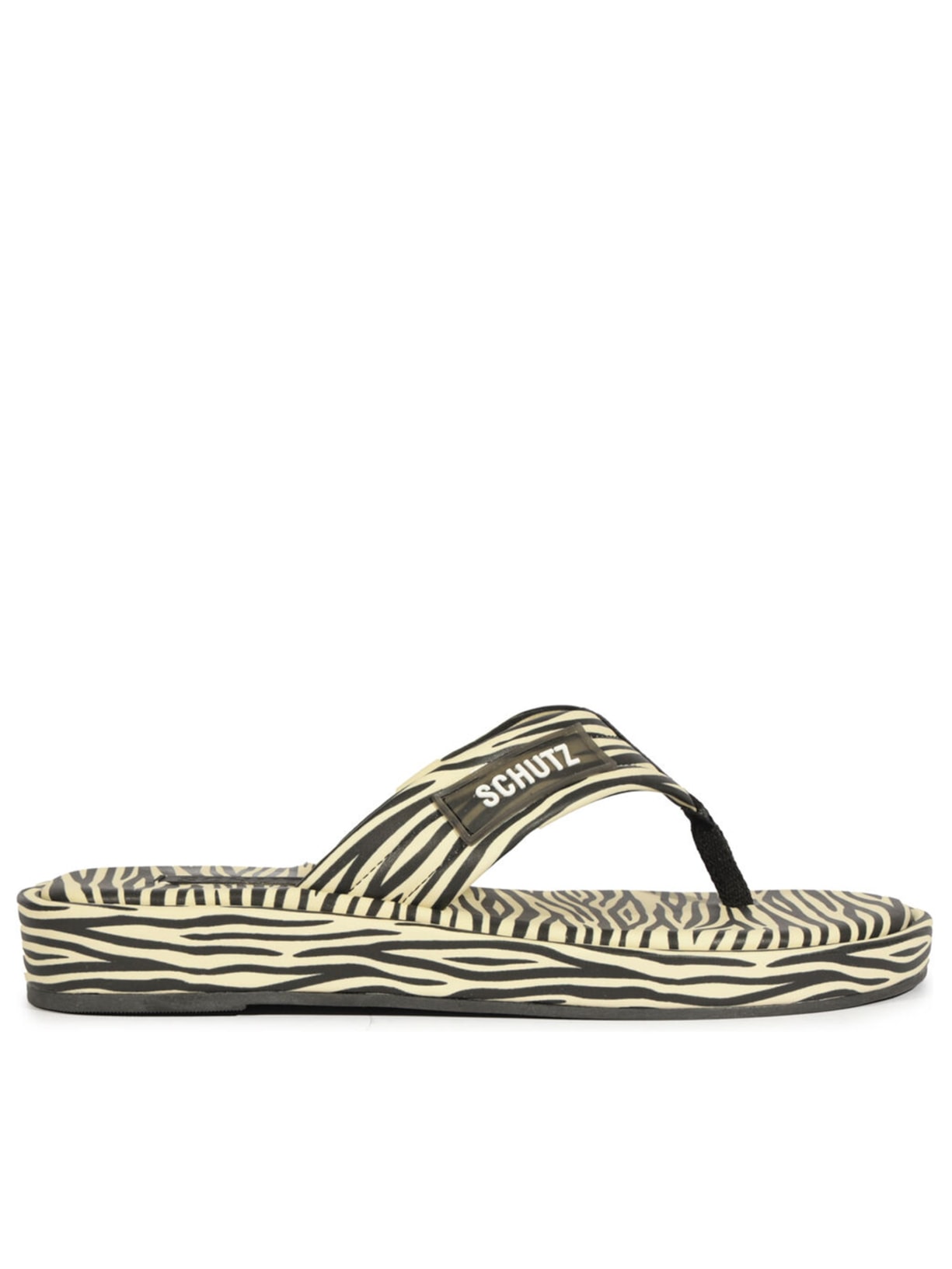 Chinelo Feminino Zoe Estampa Zebra - Animal Print