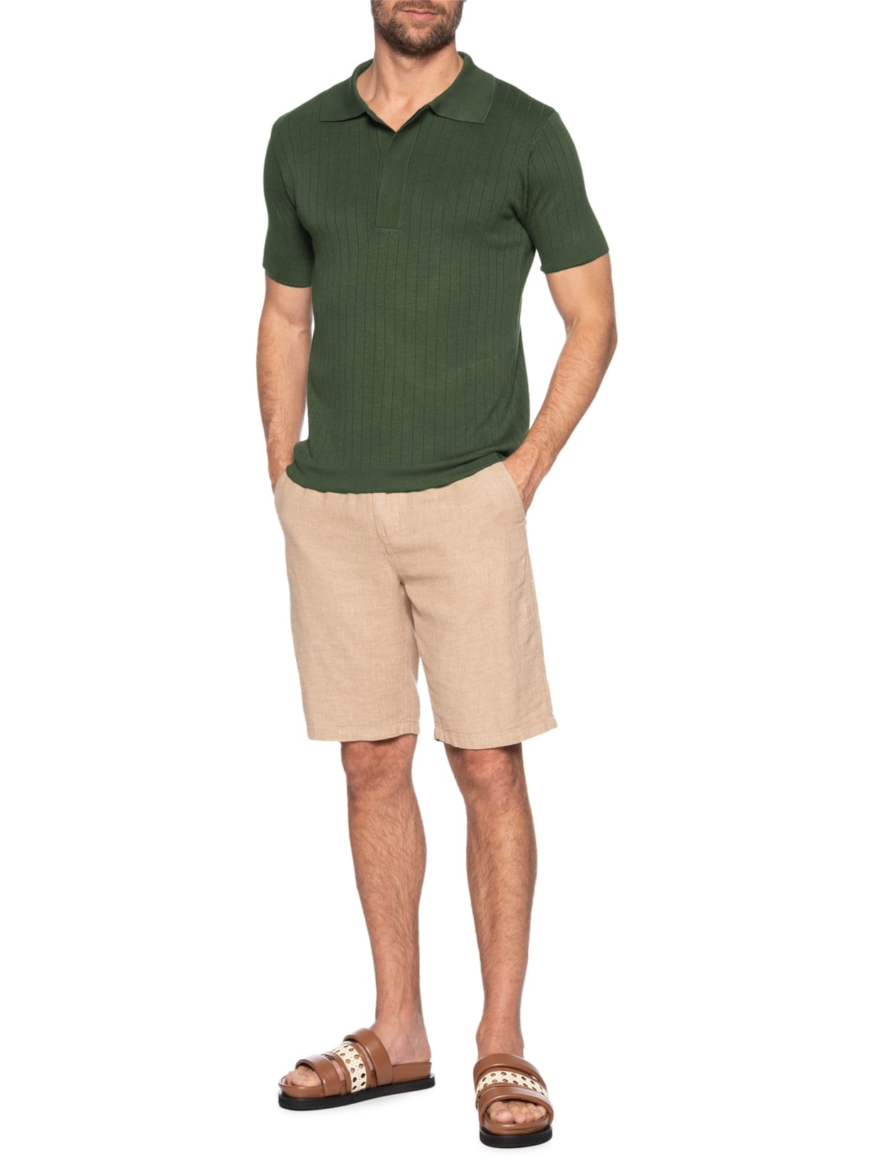 Chinelo Masculino Carriola Couro Marrom Misci