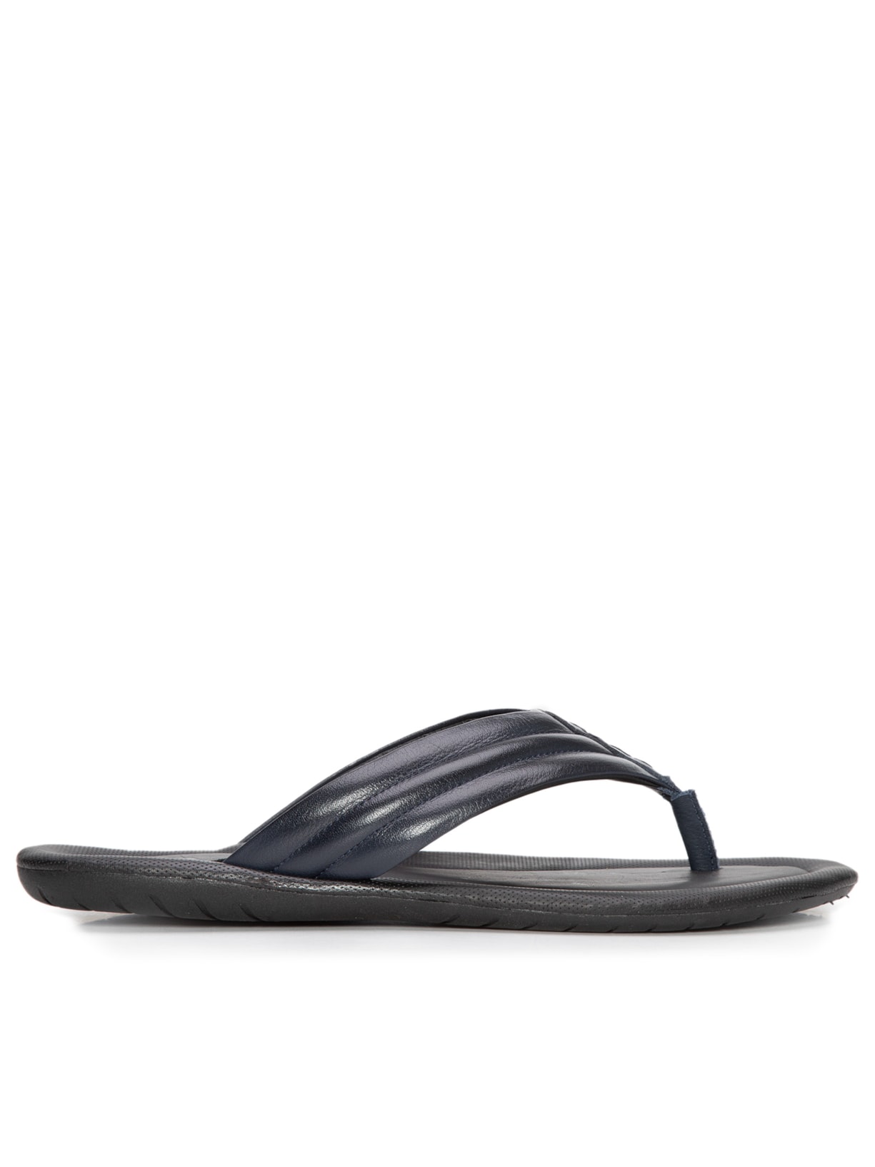 Chinelo Masculino Couro Preto '2 Essential