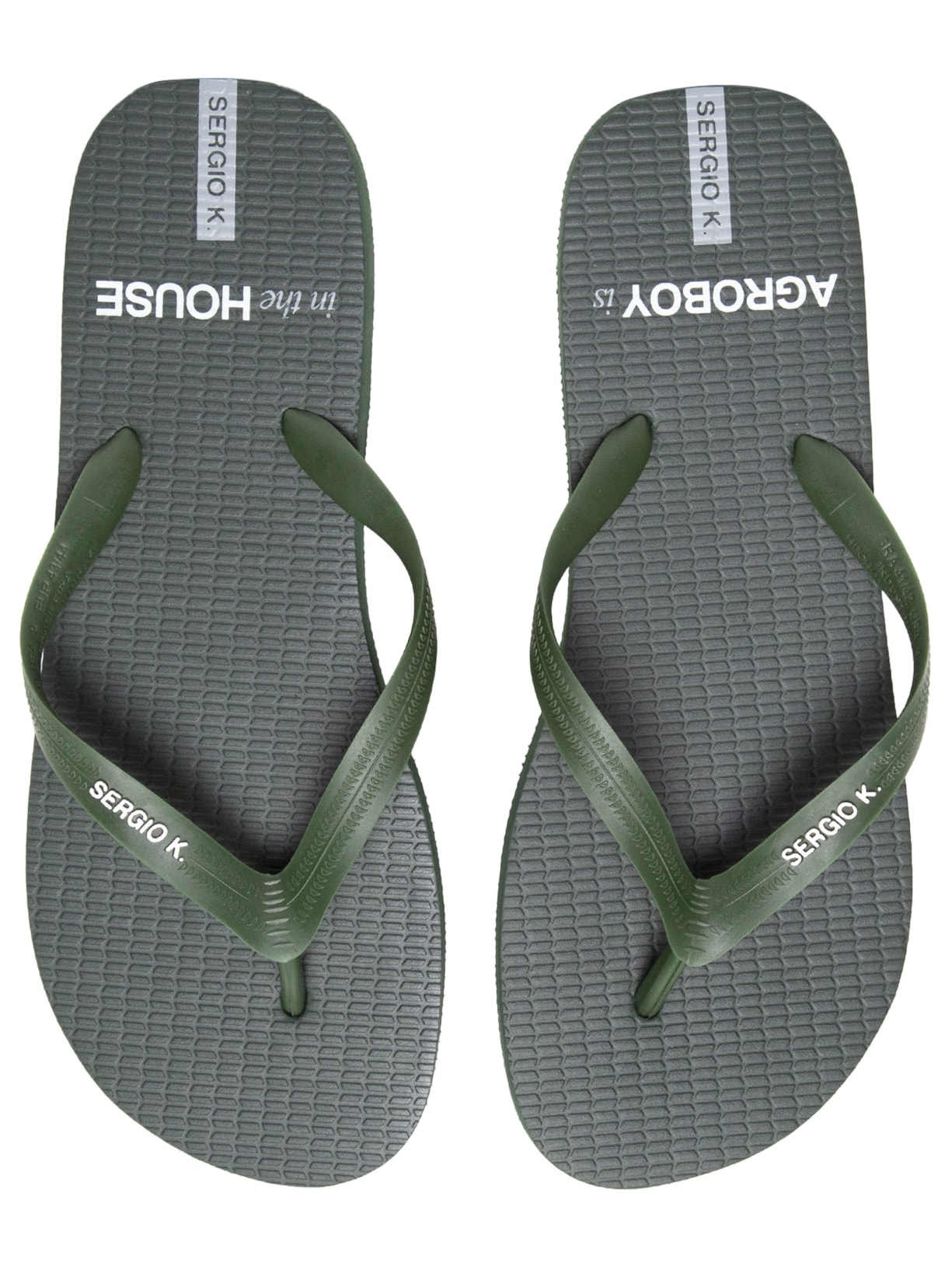 Chinelo Masculino Estampado Agroboy In The House Verde  Sergio K