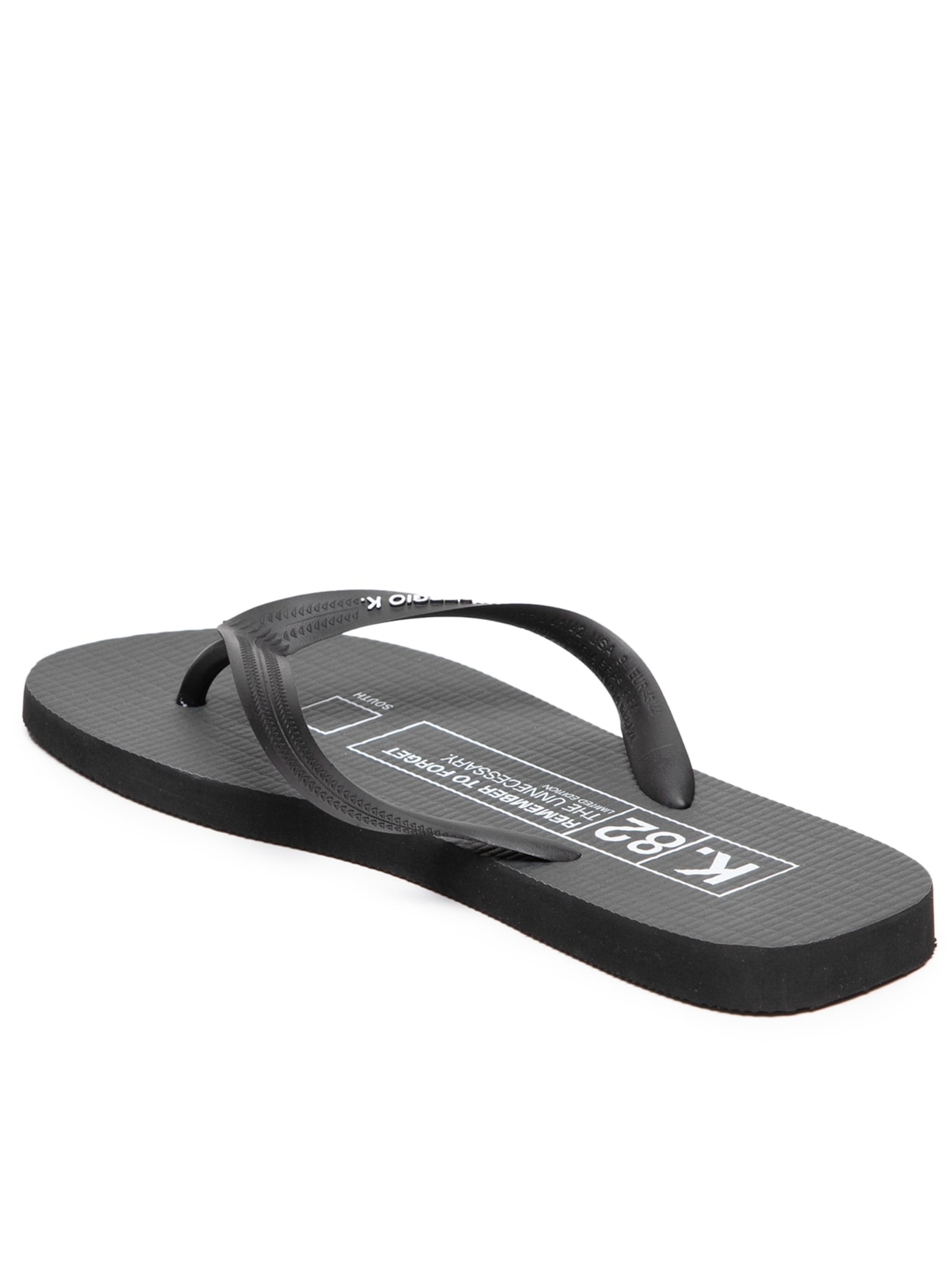 Chinelo Masculino Estampado Logo Jungle Preto Sergio K