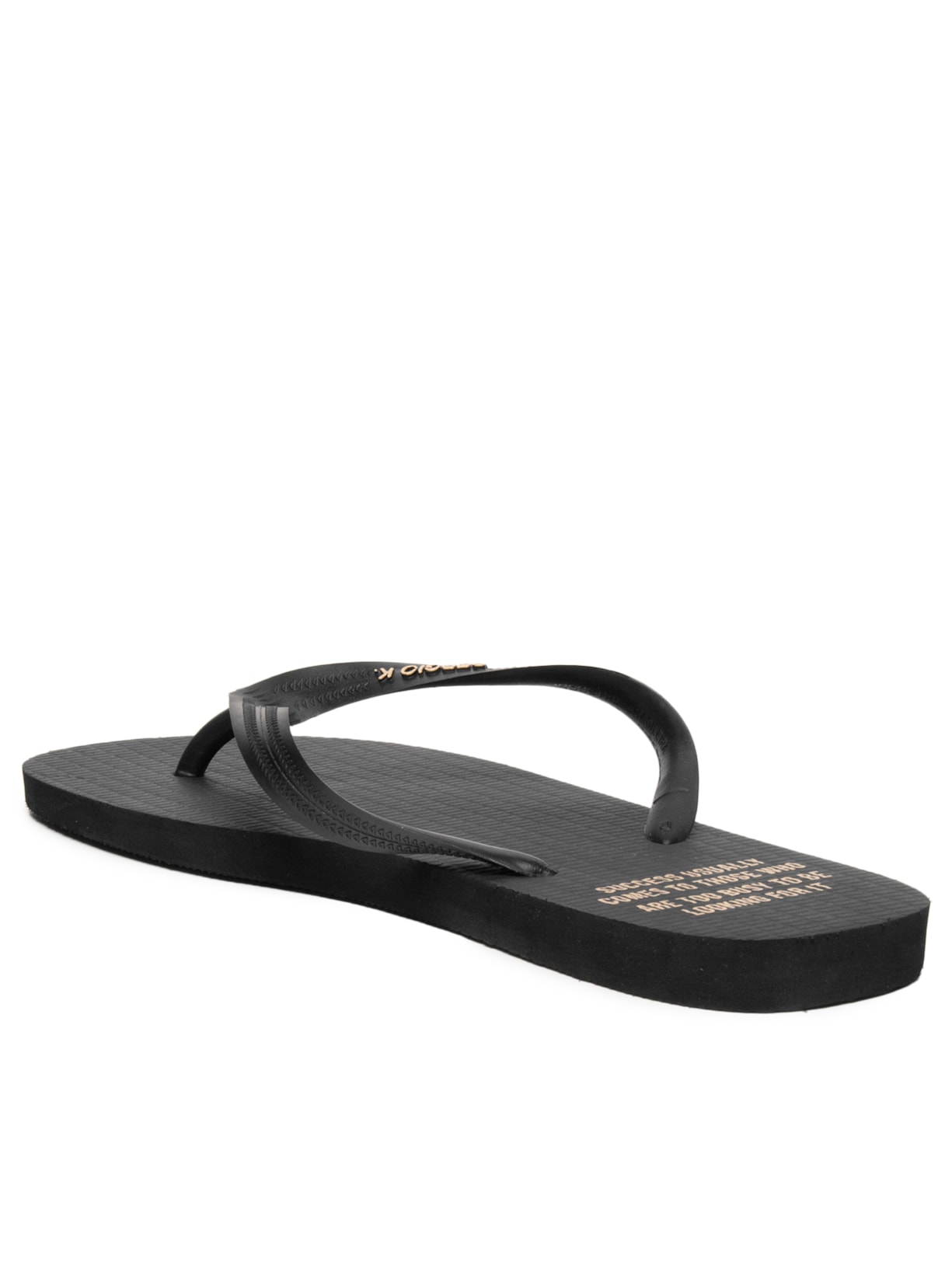 Chinelo Masculino Estampado Logo Repeat Preto Sergio K