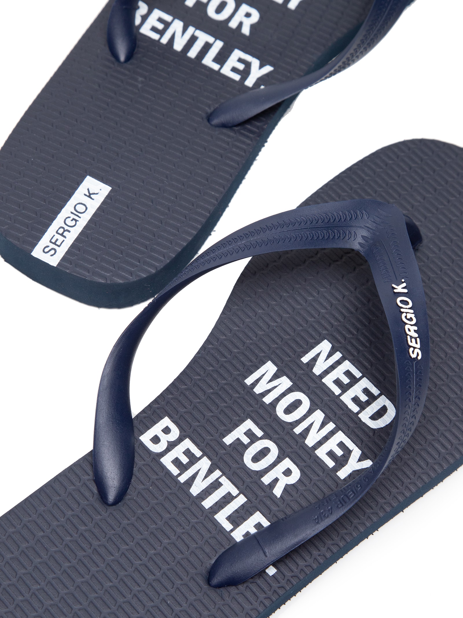 Sergio K - Chinelo Masculino Estampado Need Money For -Azul
