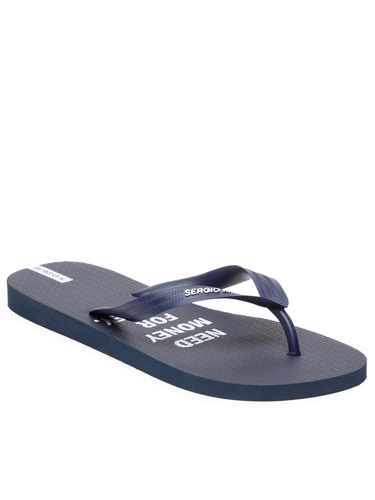 Chinelo Masculino Estampado Need Money For -Azul  Sergio K