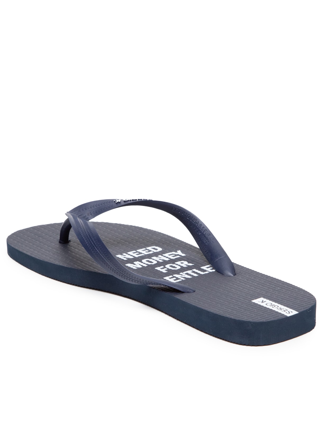 Chinelo Masculino Estampado Need Money For -Azul  Sergio K