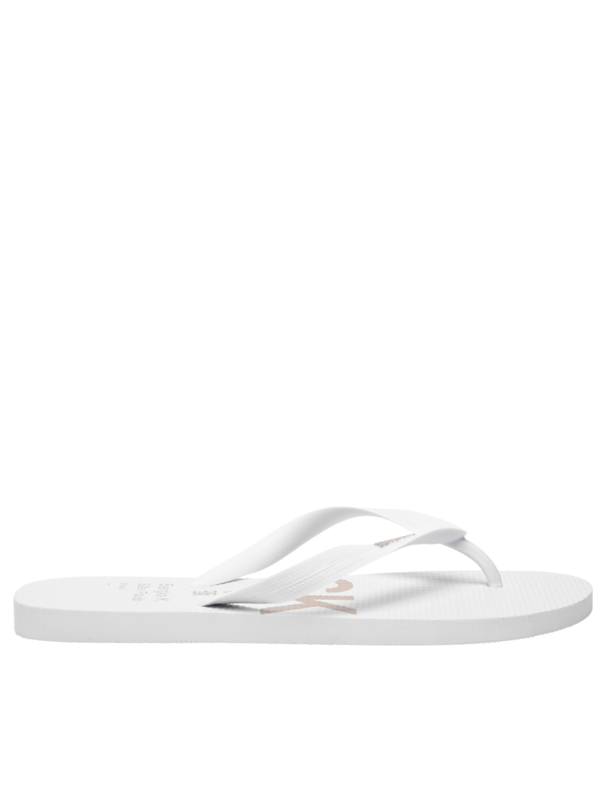 Chinelo Masculino Estampado New Logo Branco Sergio K