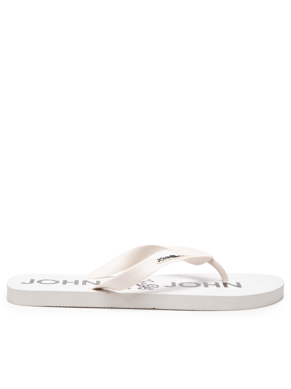Chinelo Masculino Logo - Branco