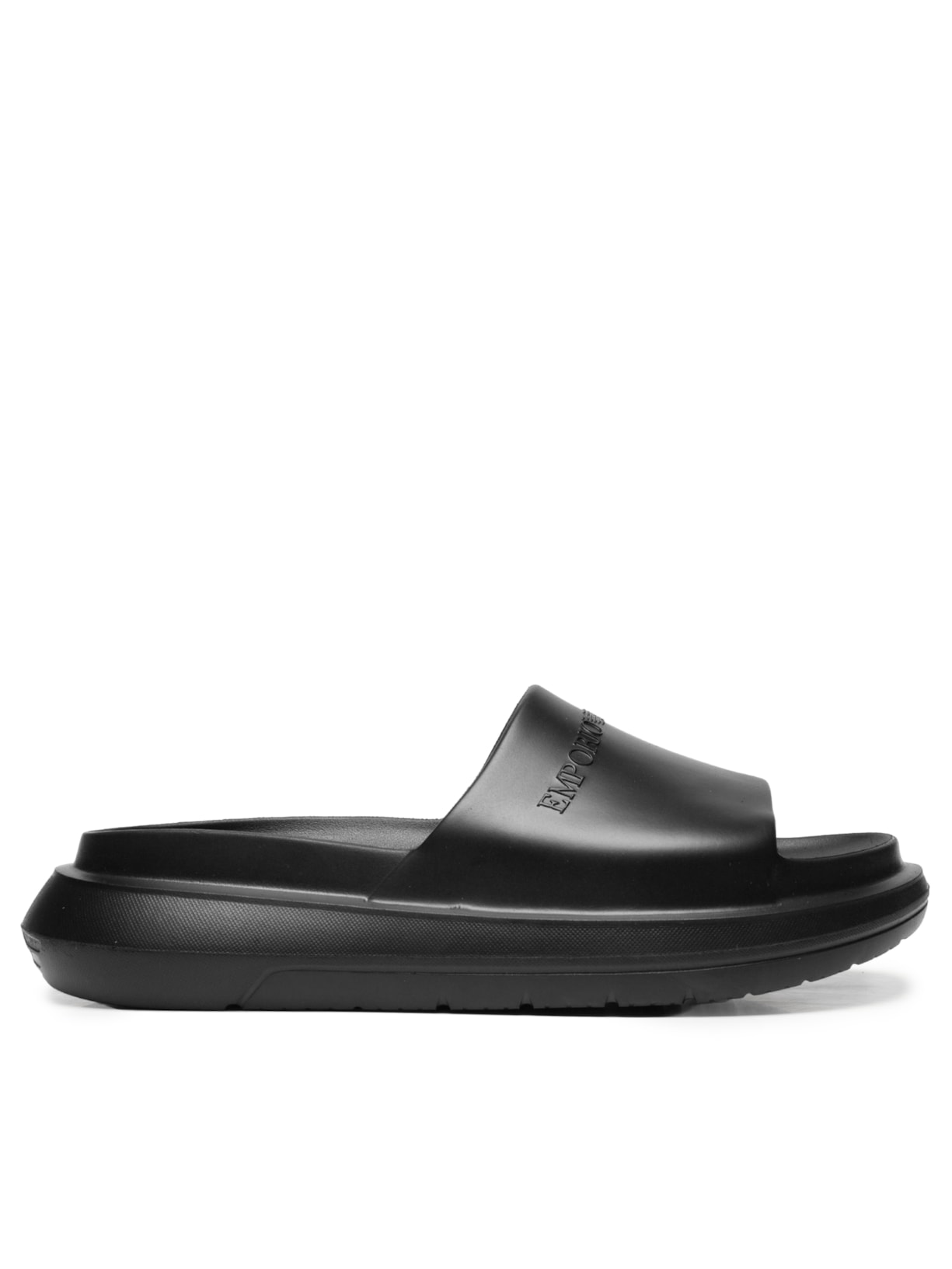 Chinelo Masculino Most Eva Sandal Logo Preto Emporio Armani