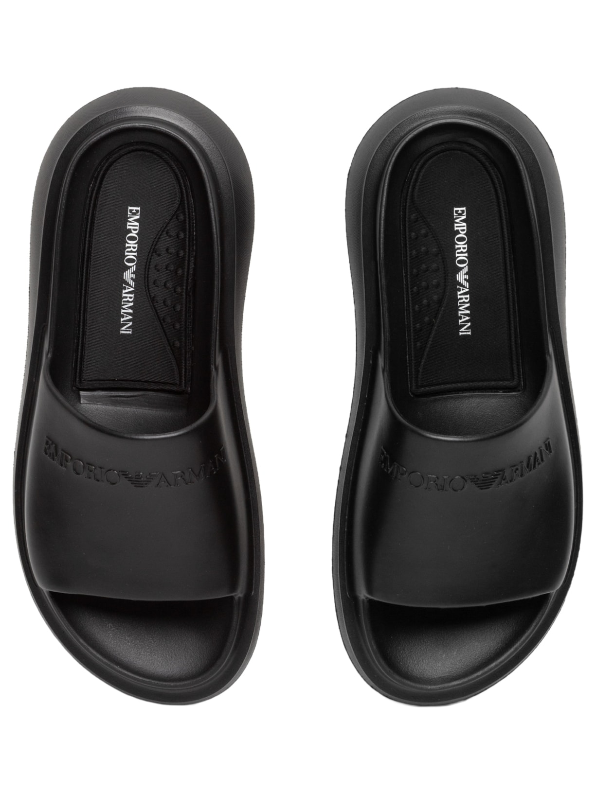Chinelo Masculino Most Eva Sandal Logo Preto Emporio Armani
