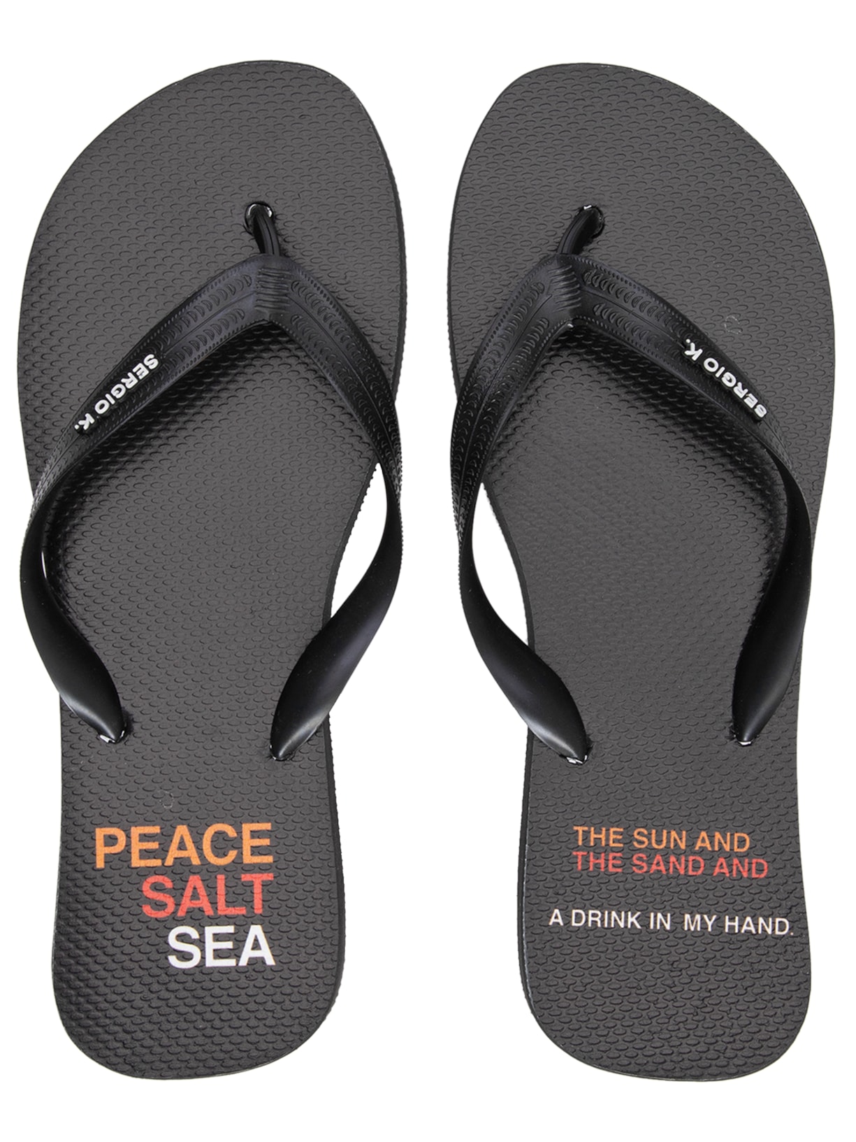 Chinelo Masculino Peace Salt Sea - Preto